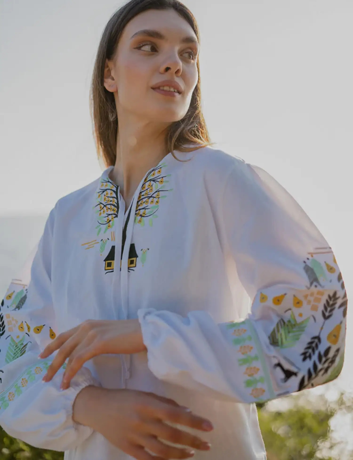 Картинка Вишиванка "Кайдашева сім'я" біла