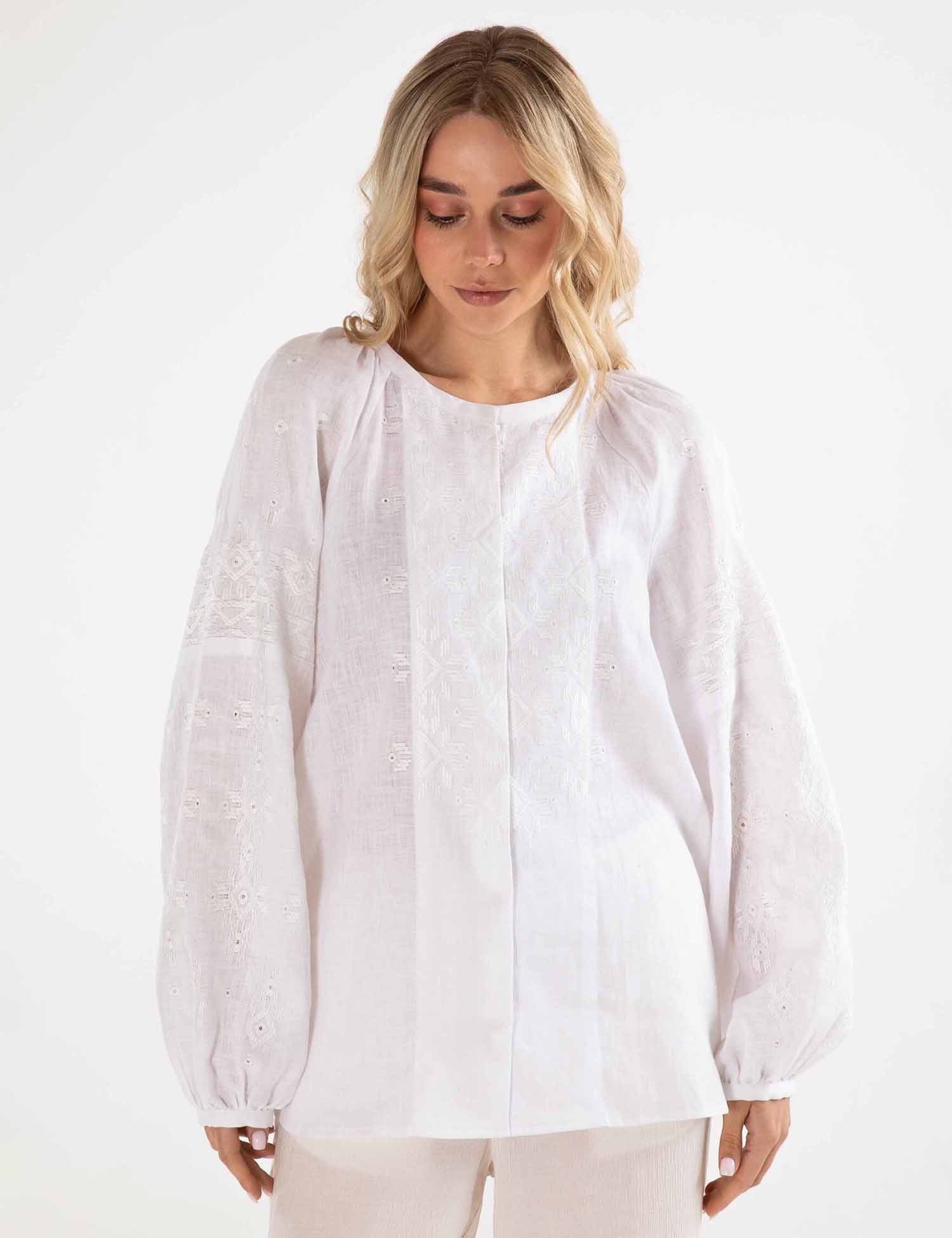 Картинка Вишиванка "Сяйво" біла