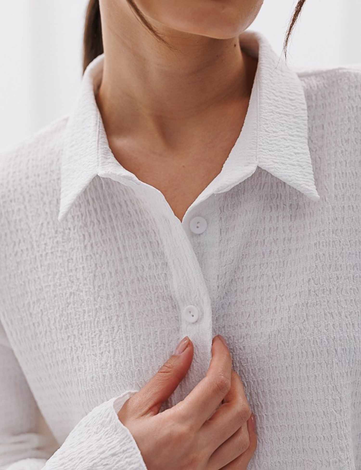 Картинка Сорочка біла укорочена