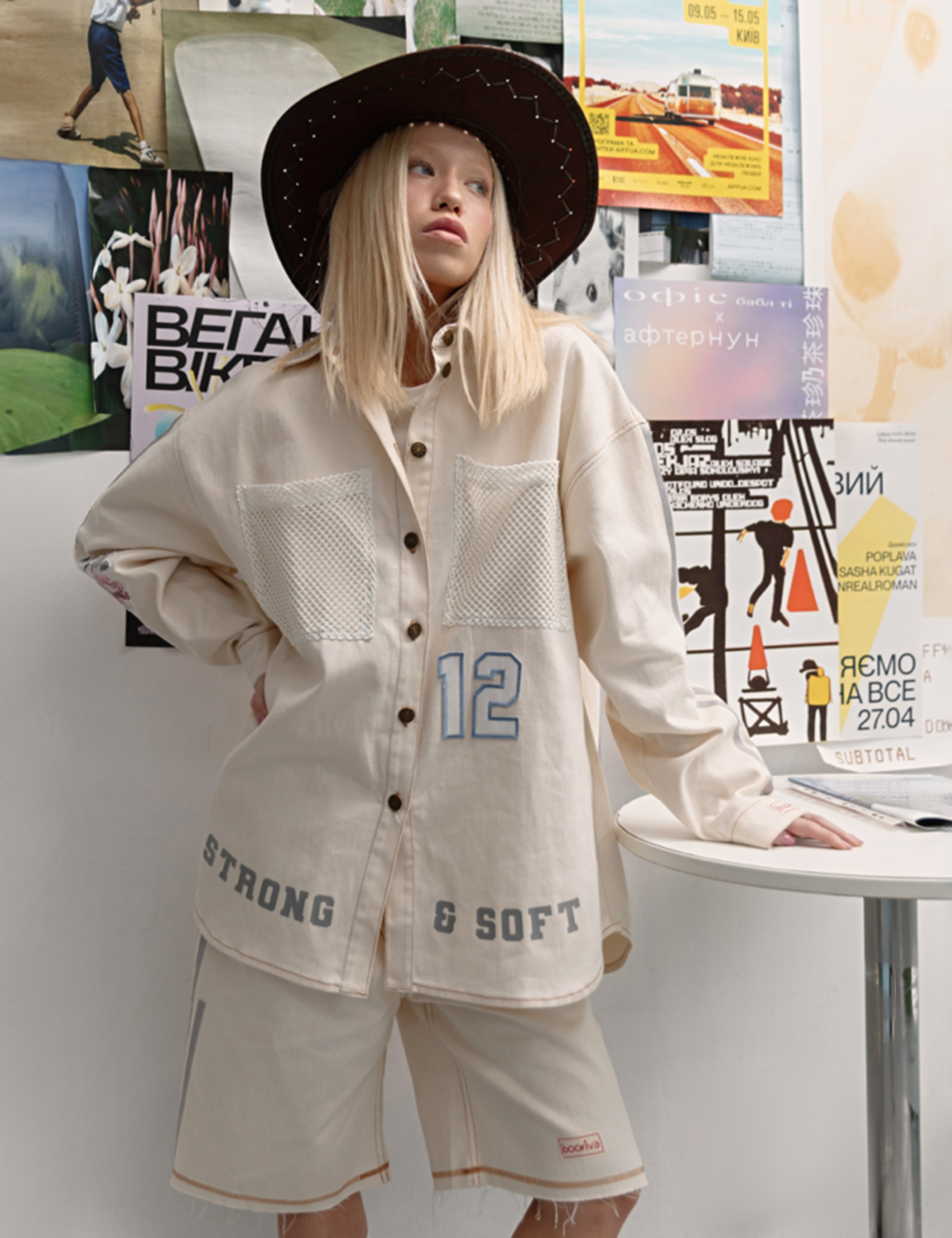 Картинка Сорочка бежева джинсова