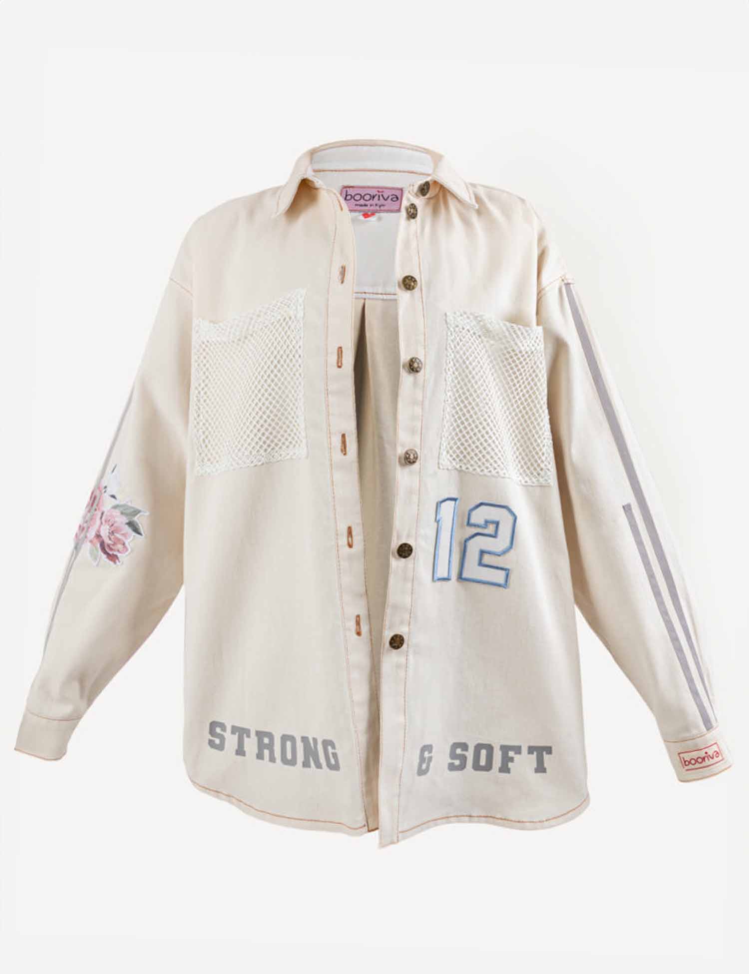 Картинка Сорочка бежева джинсова