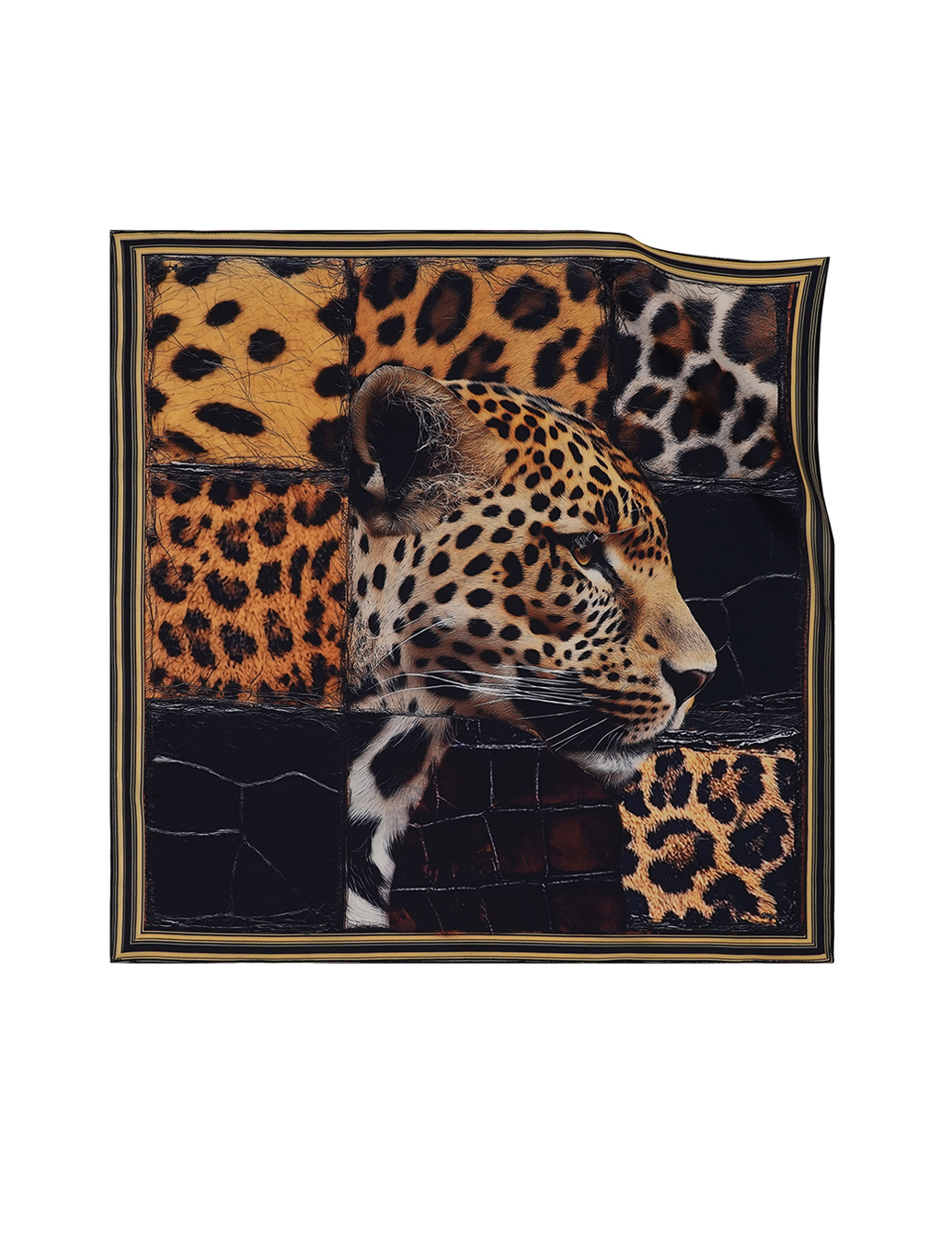 Картинка Хустка бежева з принтом