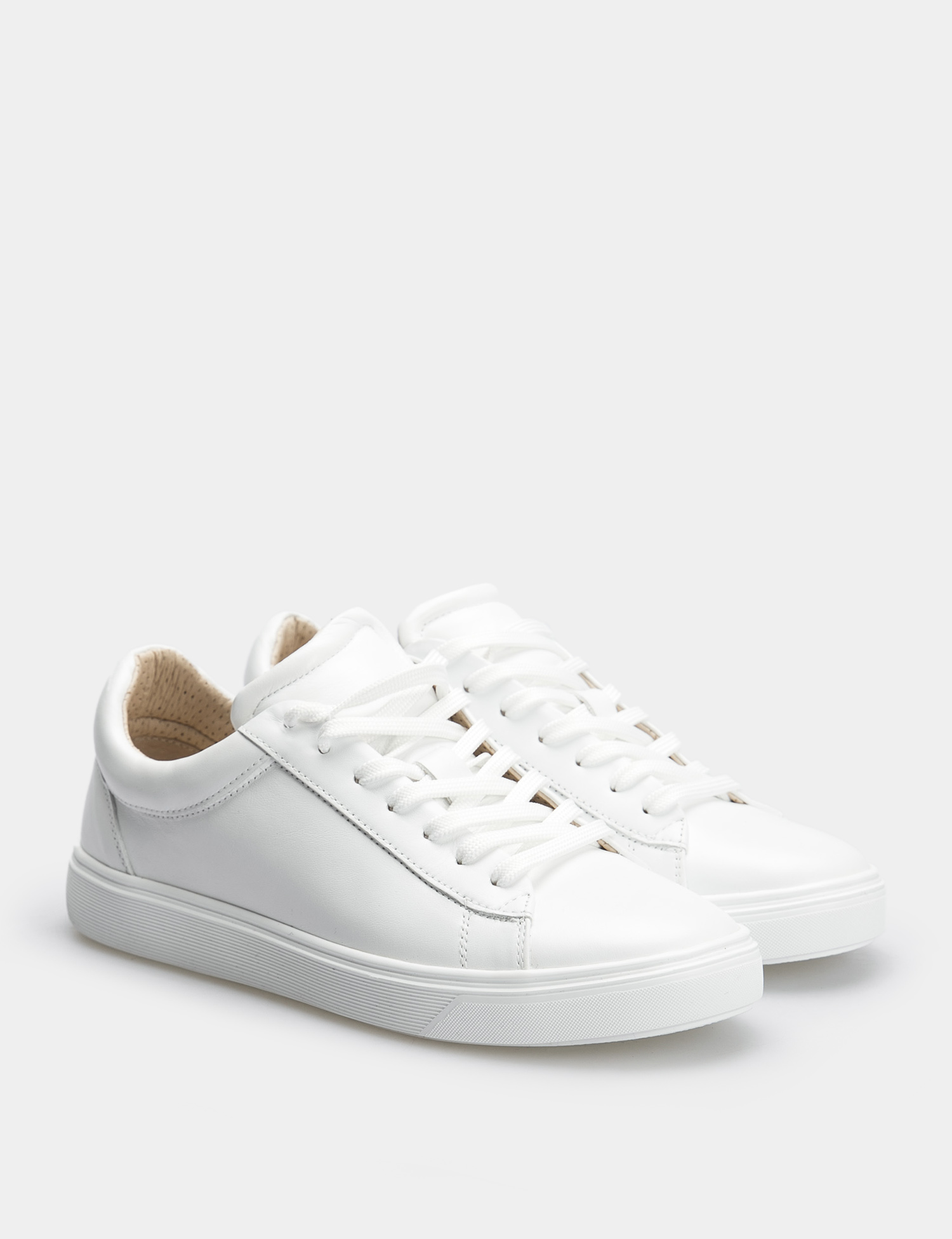 Картинка Кеди білі шкіряні