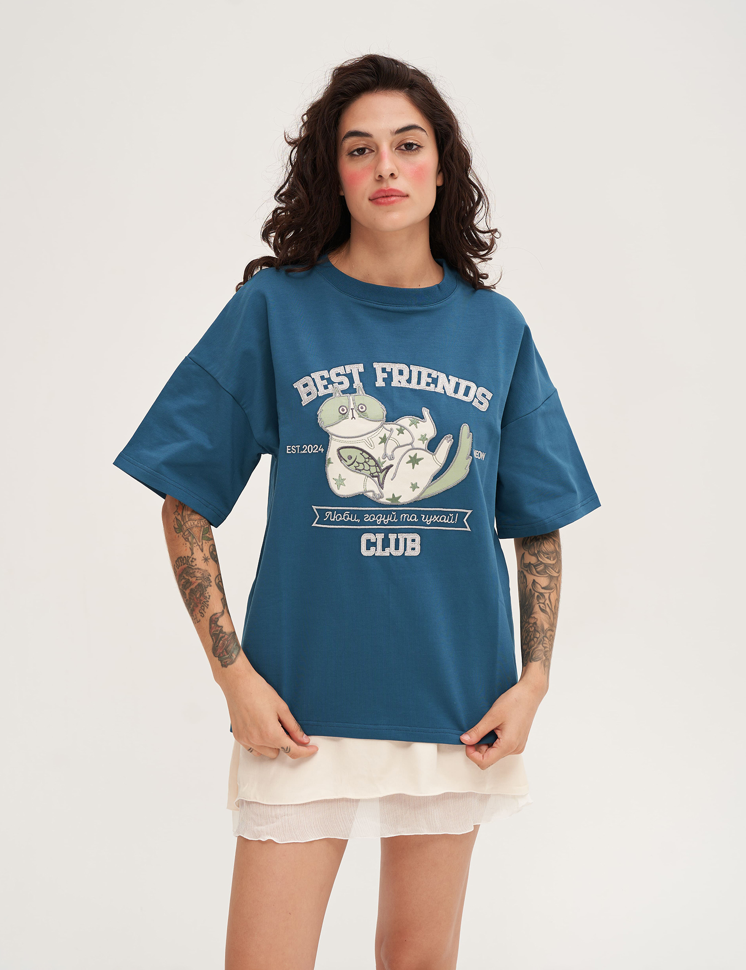 Картинка Футболка "Best Friend's Club" синя