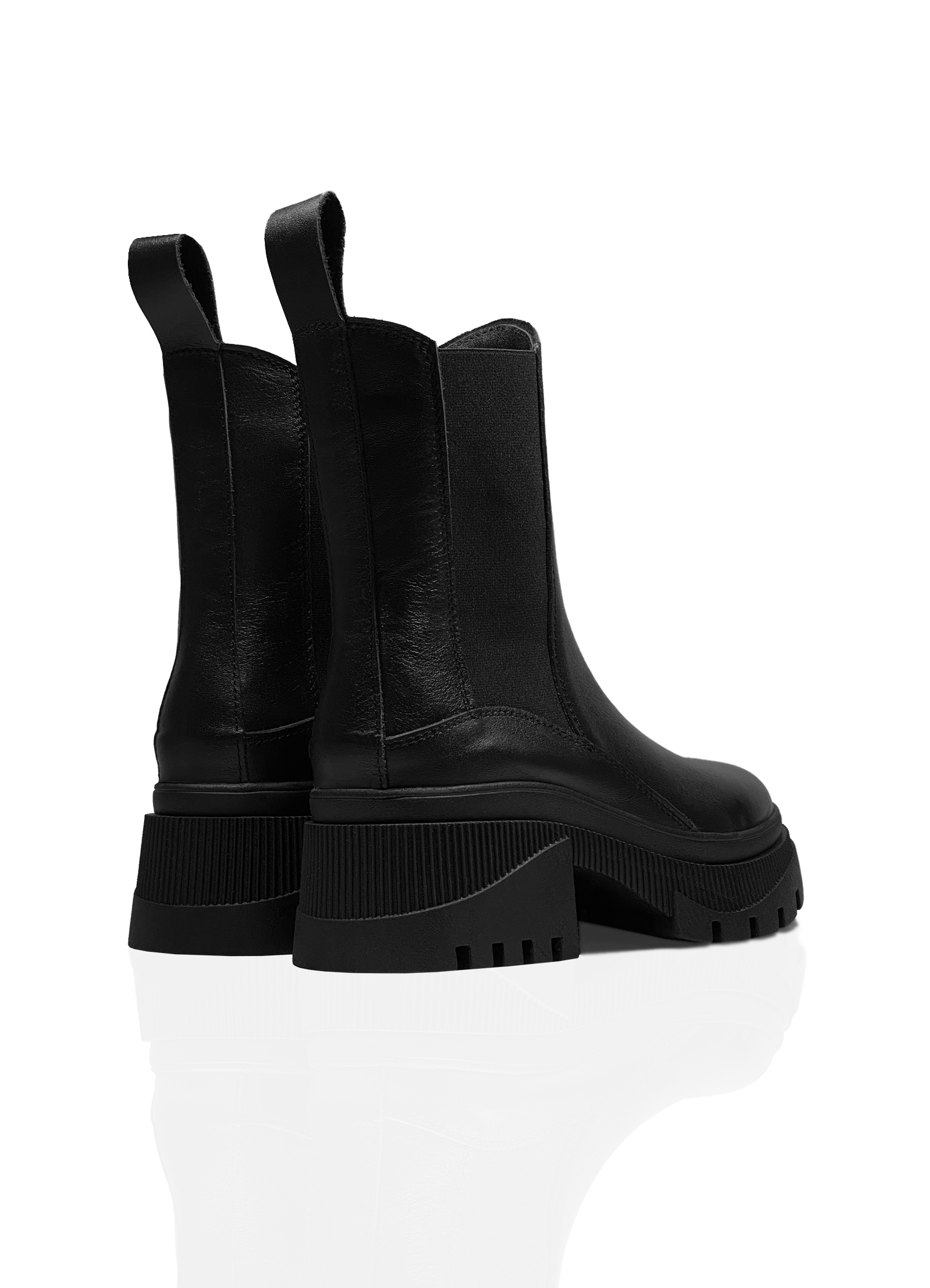 Картинка Черевики чорні шкіряні