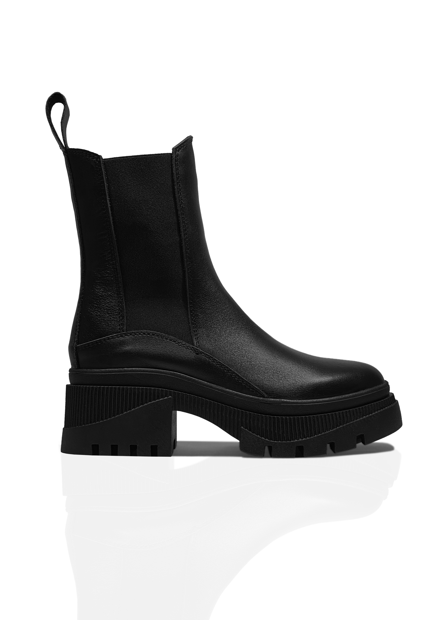 Картинка Черевики чорні шкіряні