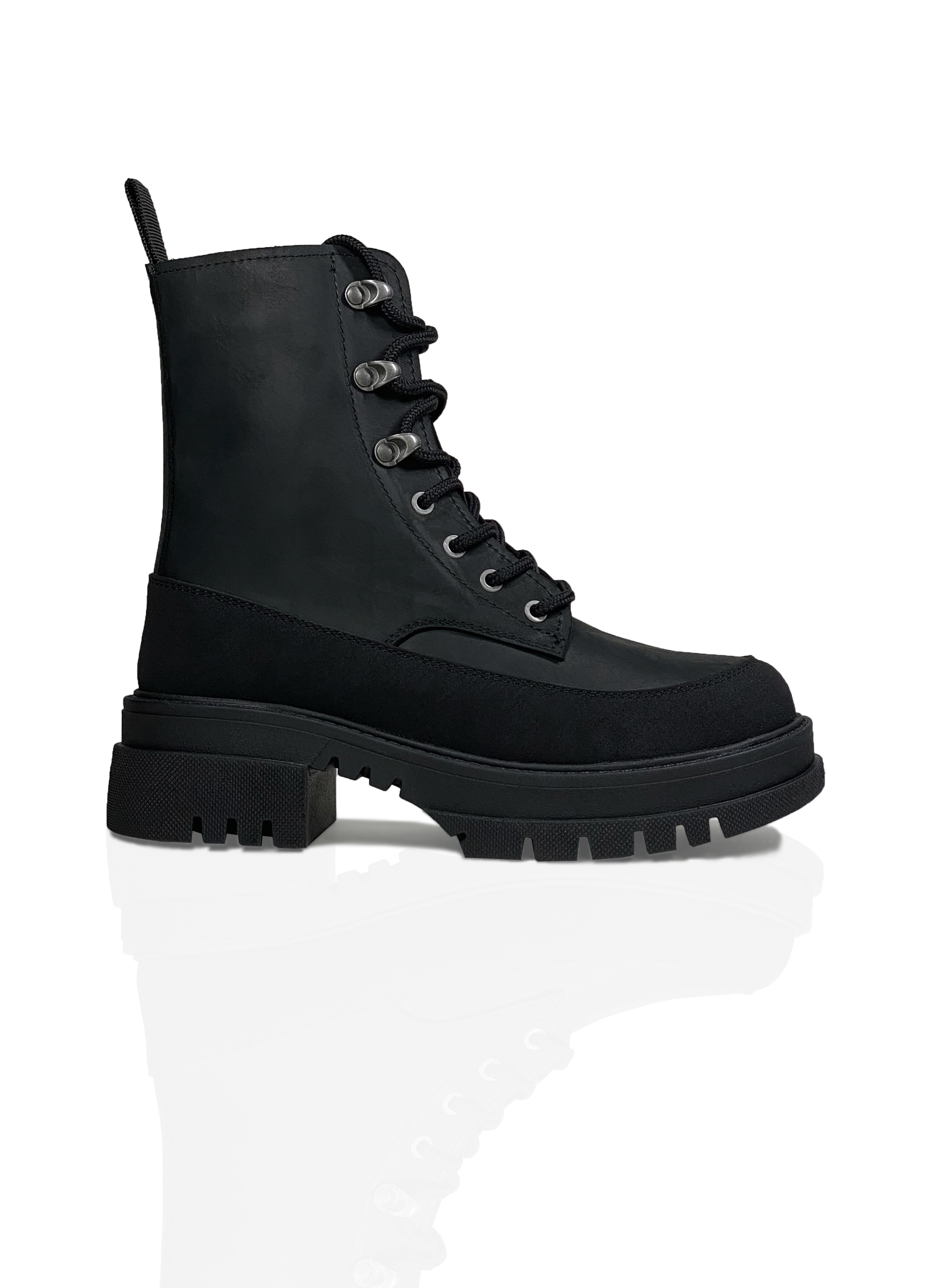 Картинка Черевики чорні шкіряні