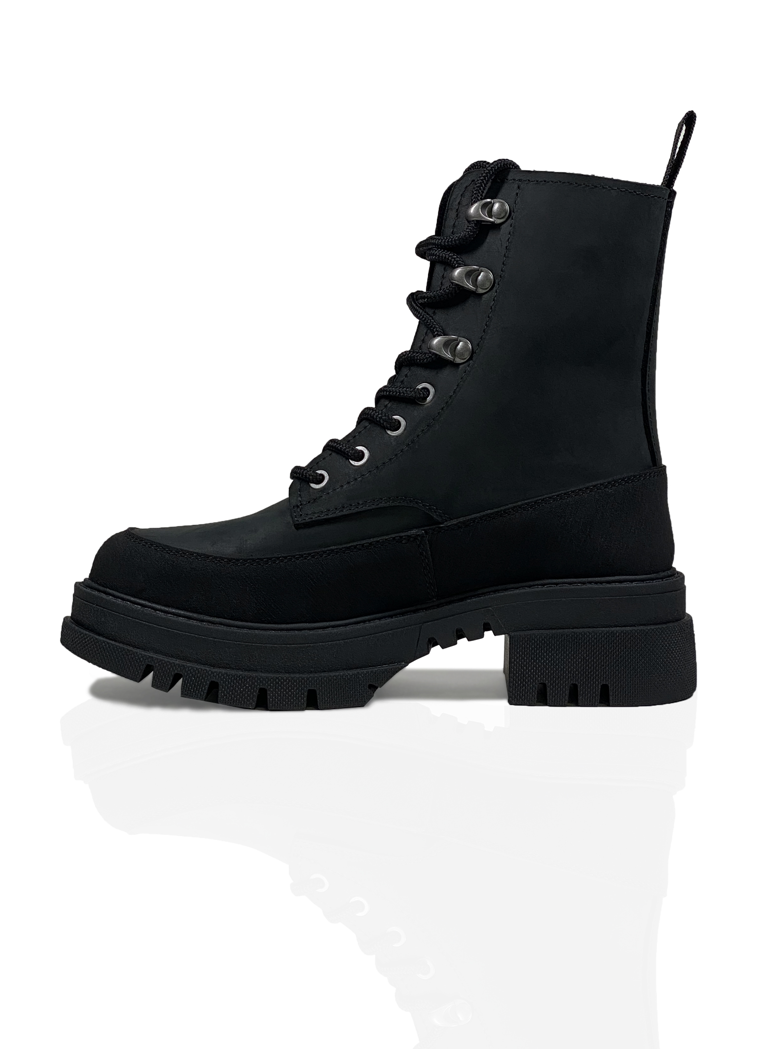 Картинка Черевики чорні шкіряні