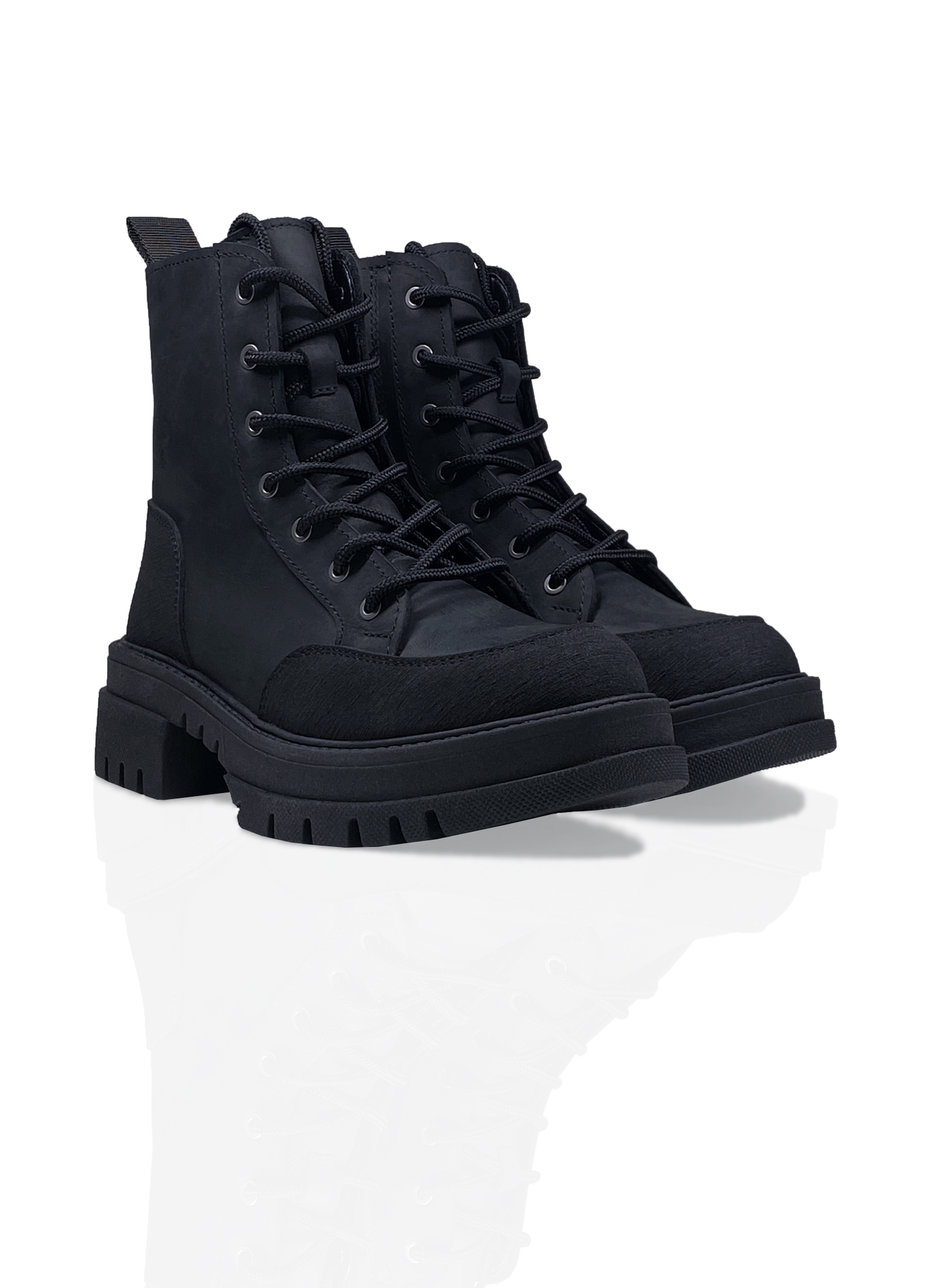 Картинка Черевики чорні шкіряні