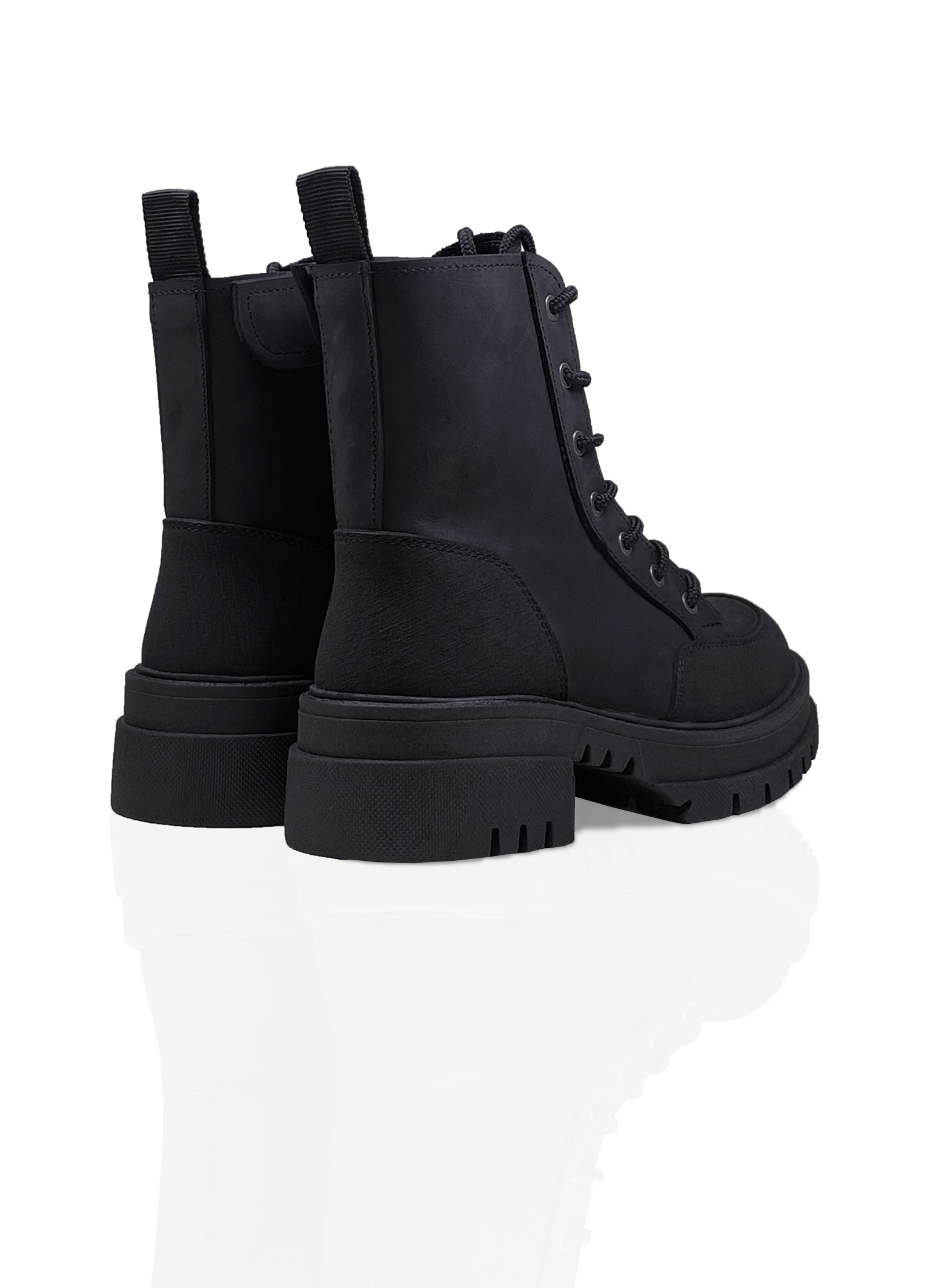 Картинка Черевики чорні шкіряні