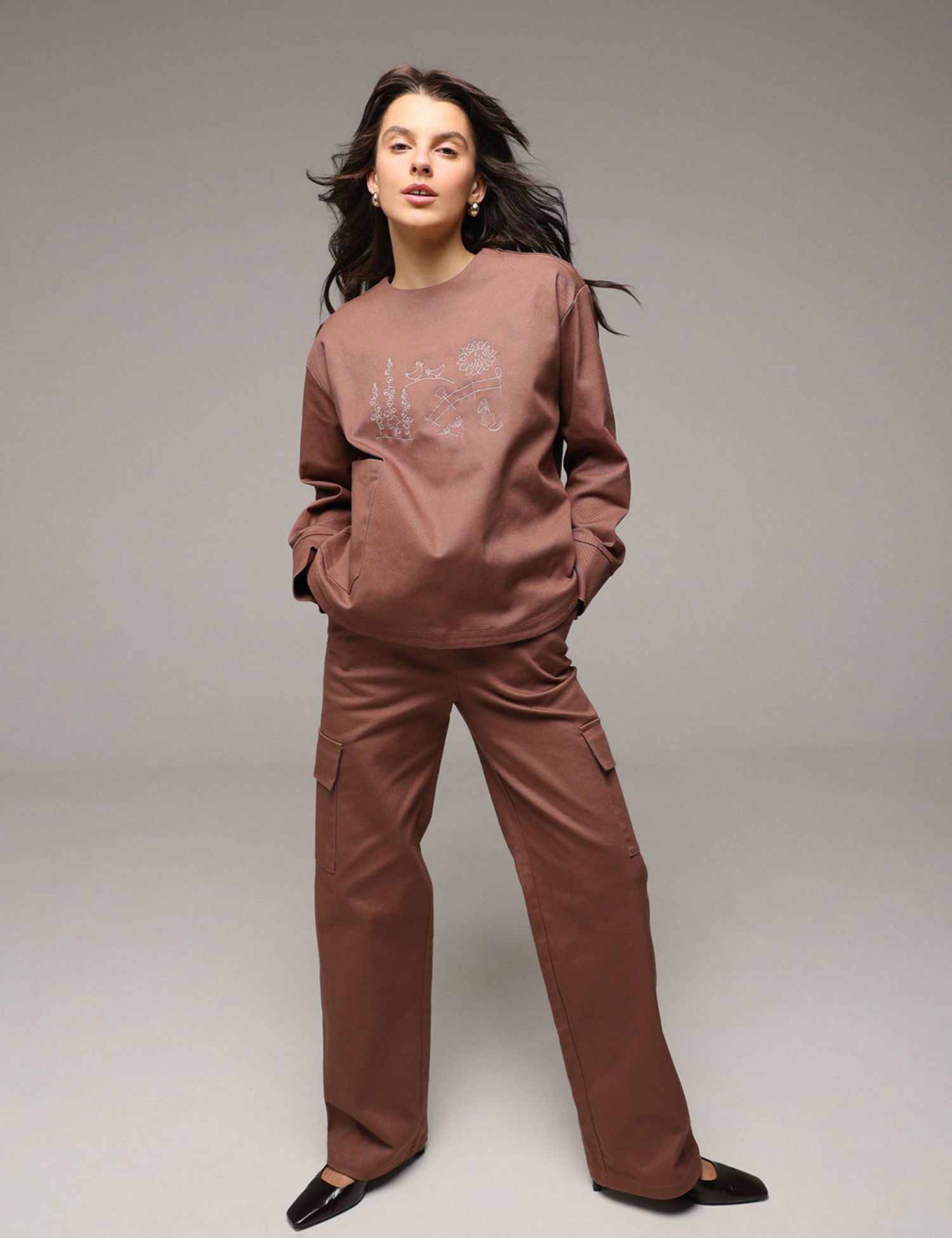 Картинка Штани коричневі