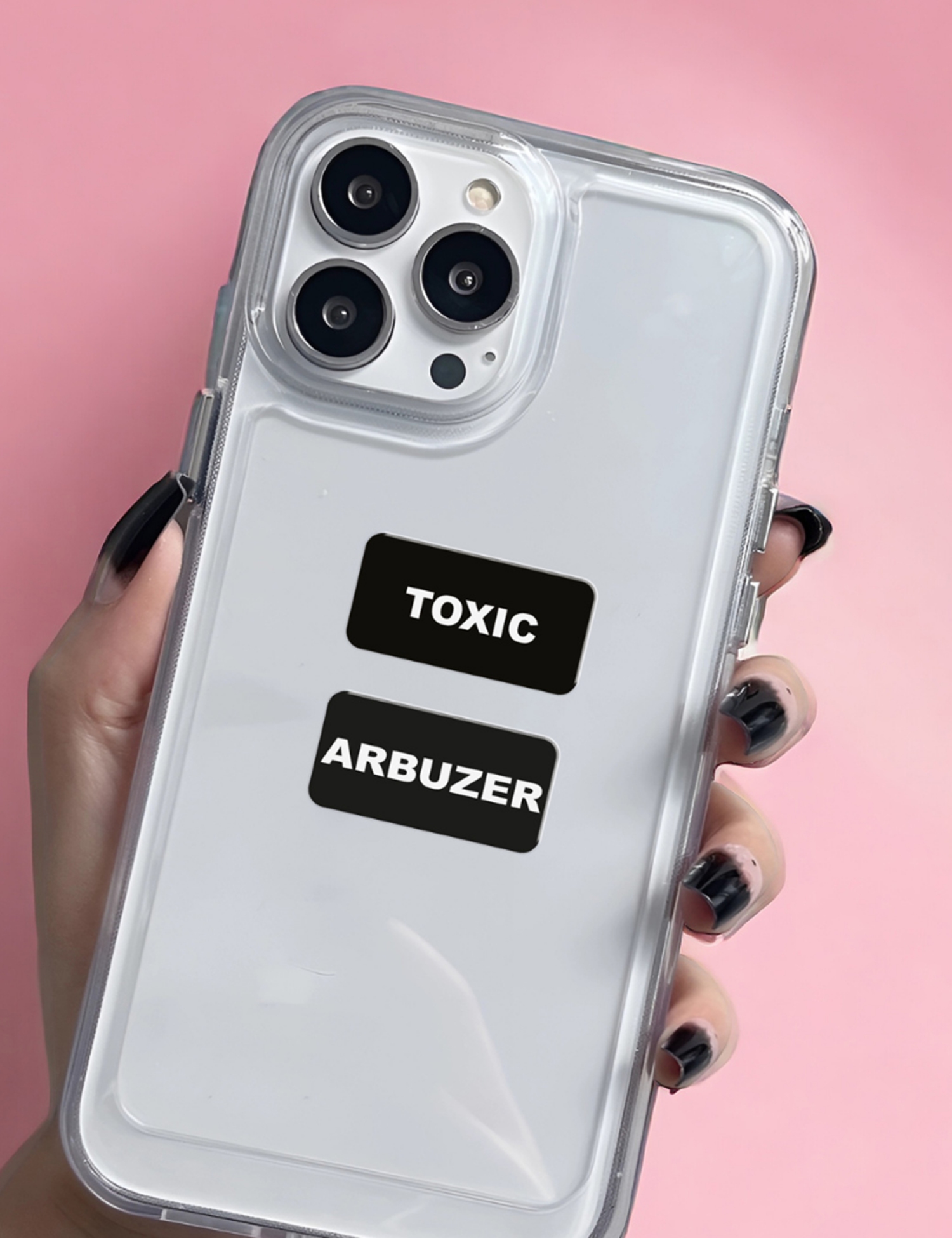 Картинка 3D-стікер із написами Toxic і Arbuzeр