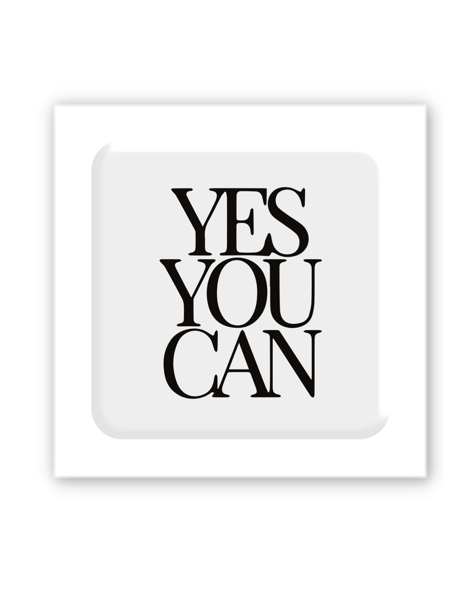 Картинка 3D-стікер Yes You Can