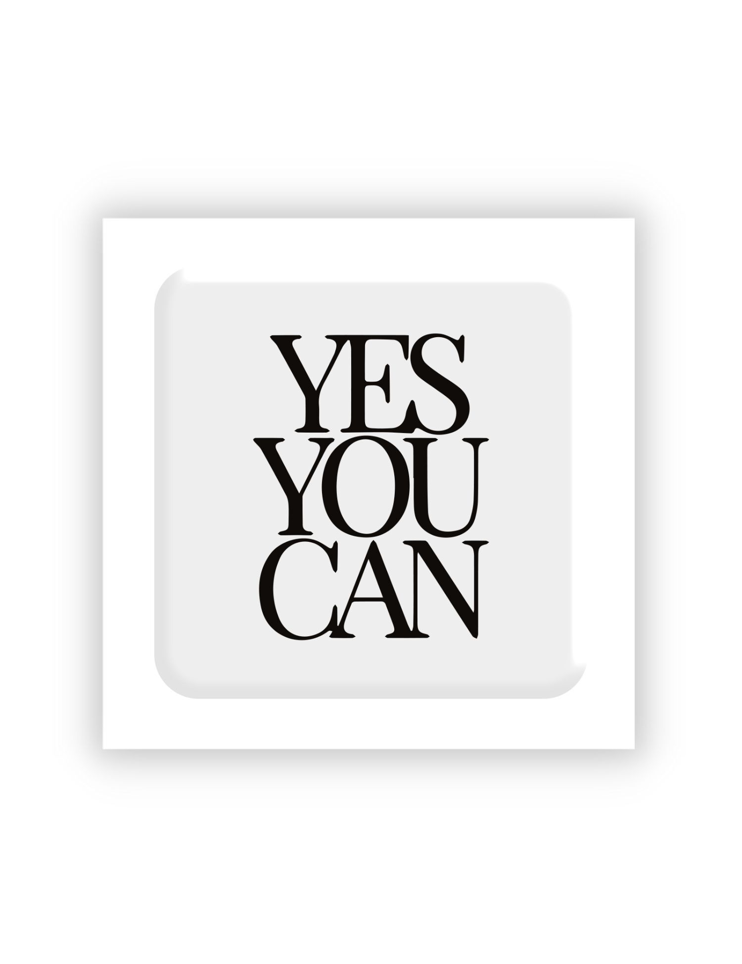 Картинка 3D-стікер Yes You Can