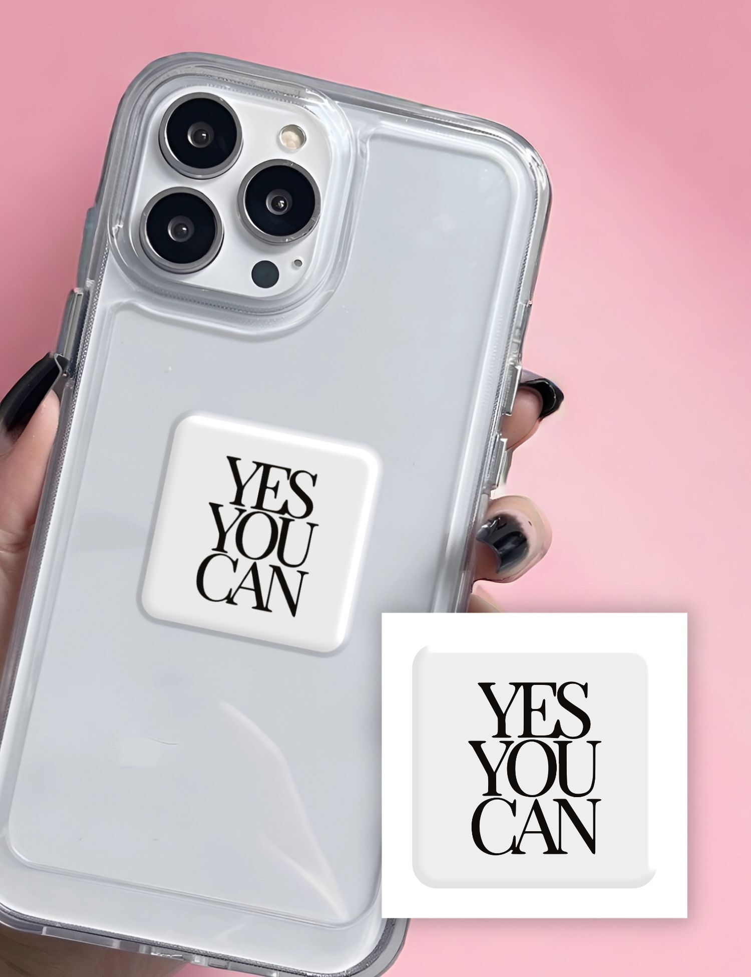 Картинка 3D-стікер Yes You Can