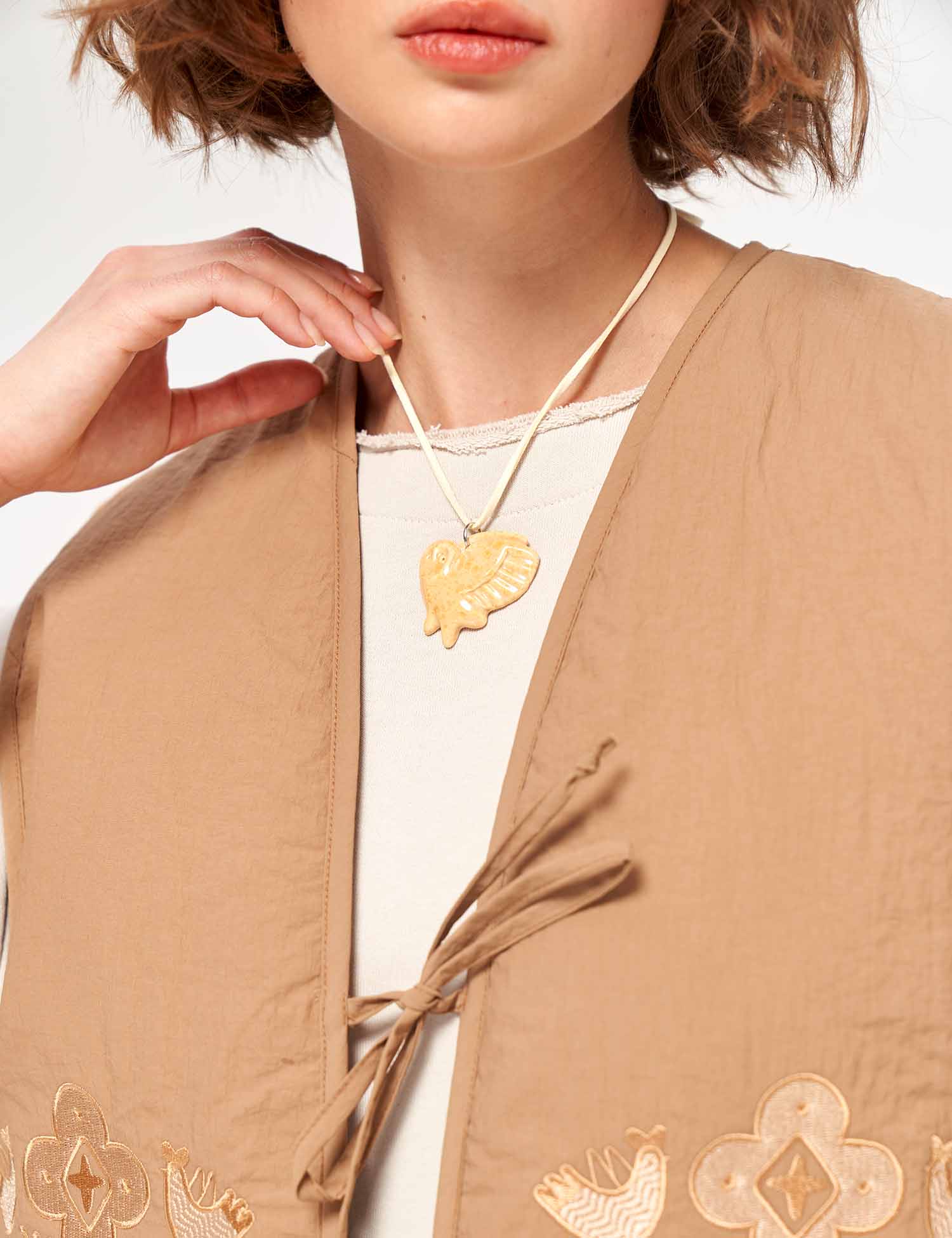 Картинка Підвіска сова керамічна