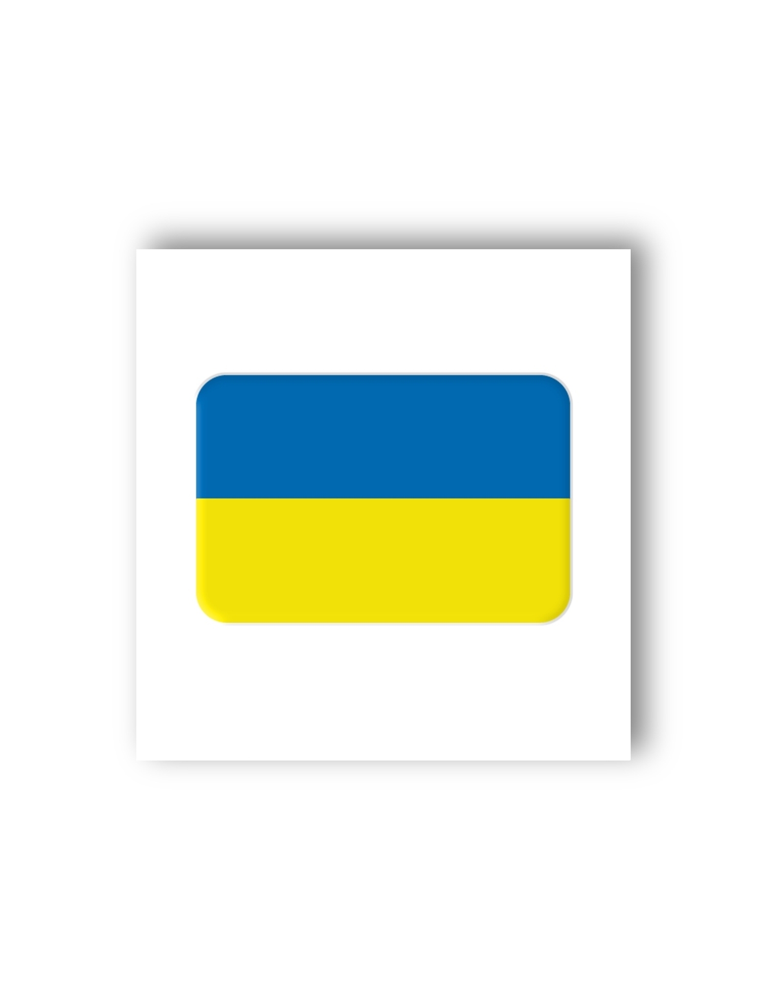 Картинка 3D-стікер Прапор України
