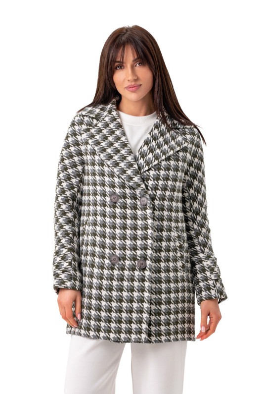 Картинка Пальто сіре картате