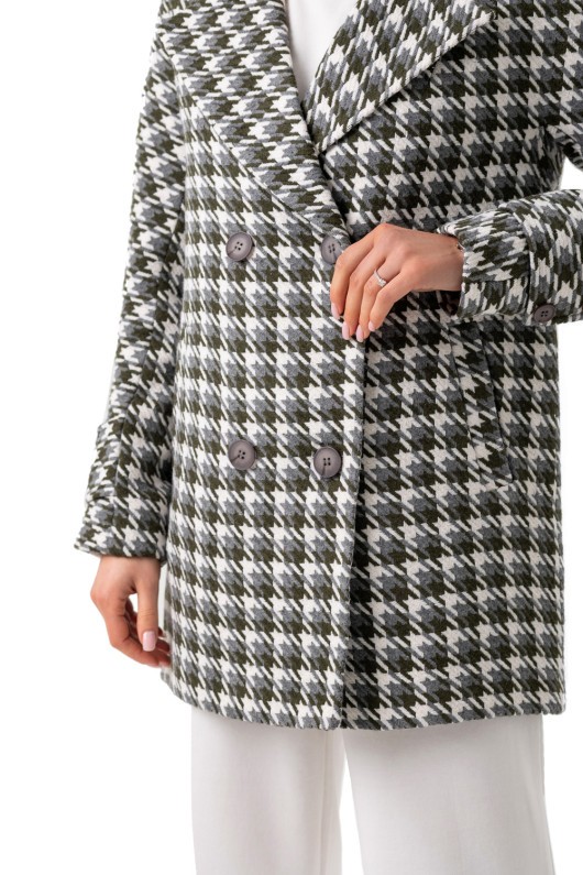 Картинка Пальто сіре картате