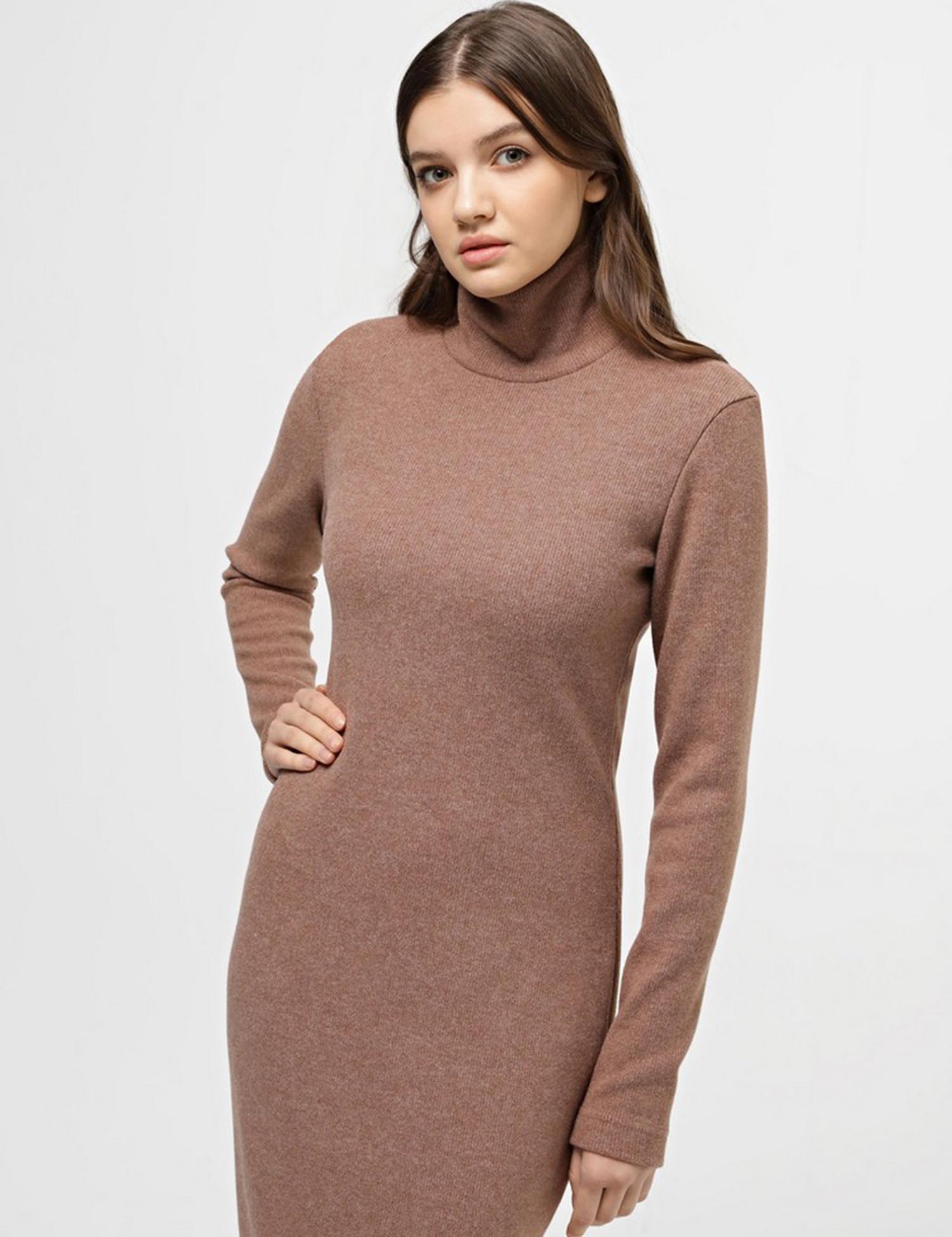 Картинка Сукня максі світло-коричнева