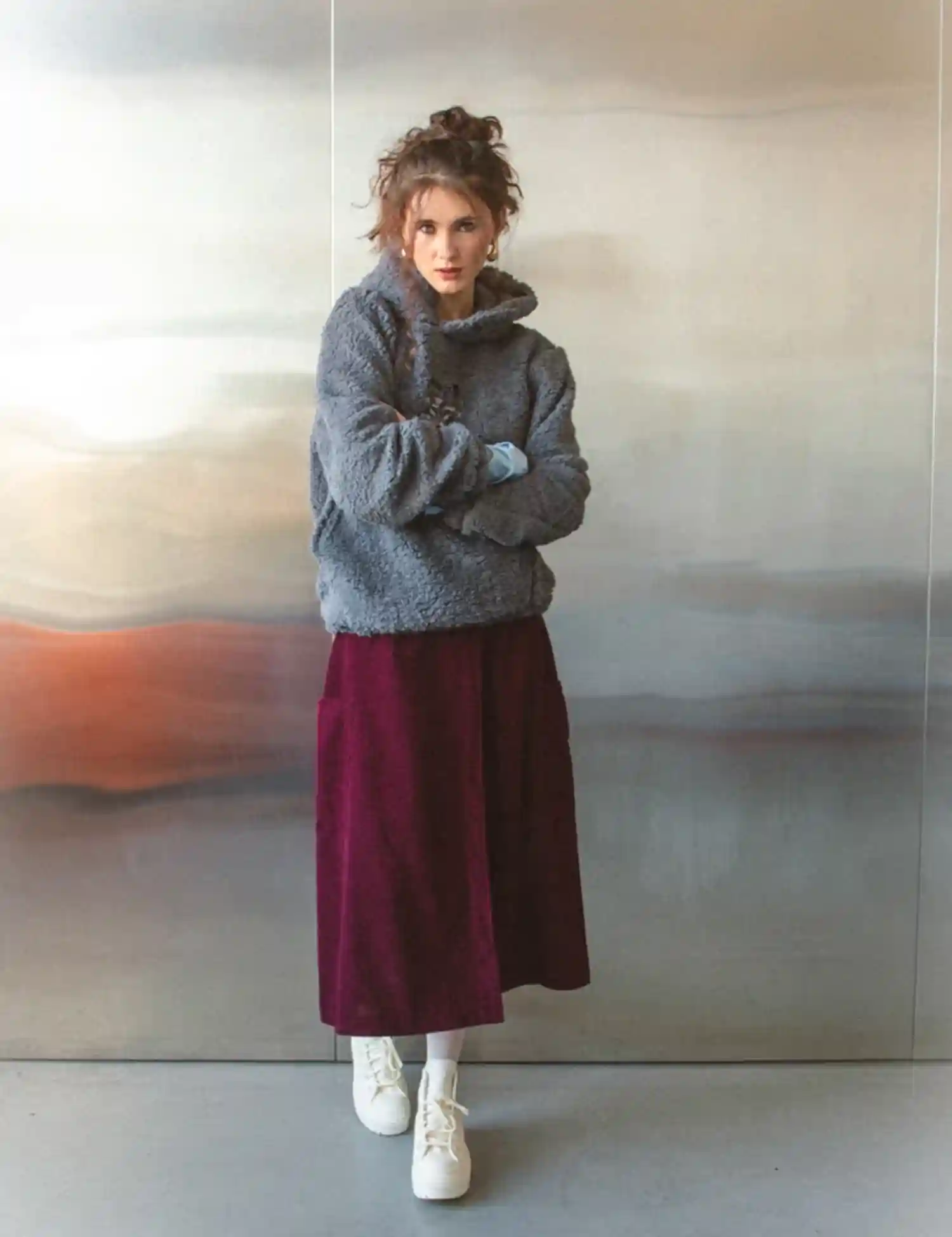 Картинка Худі "Вовк" сіре