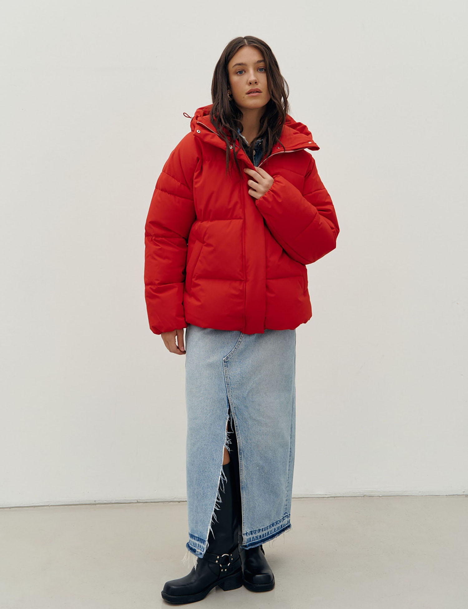 Картинка Пуховик червоний