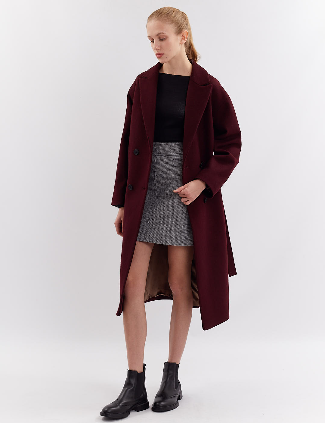 Картинка Пальто бордове