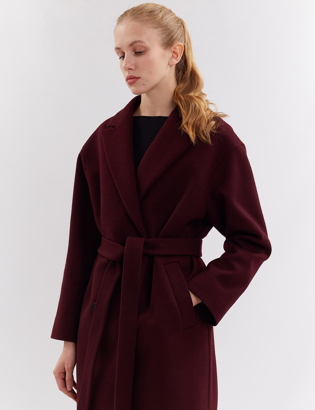 Картинка Пальто бордове
