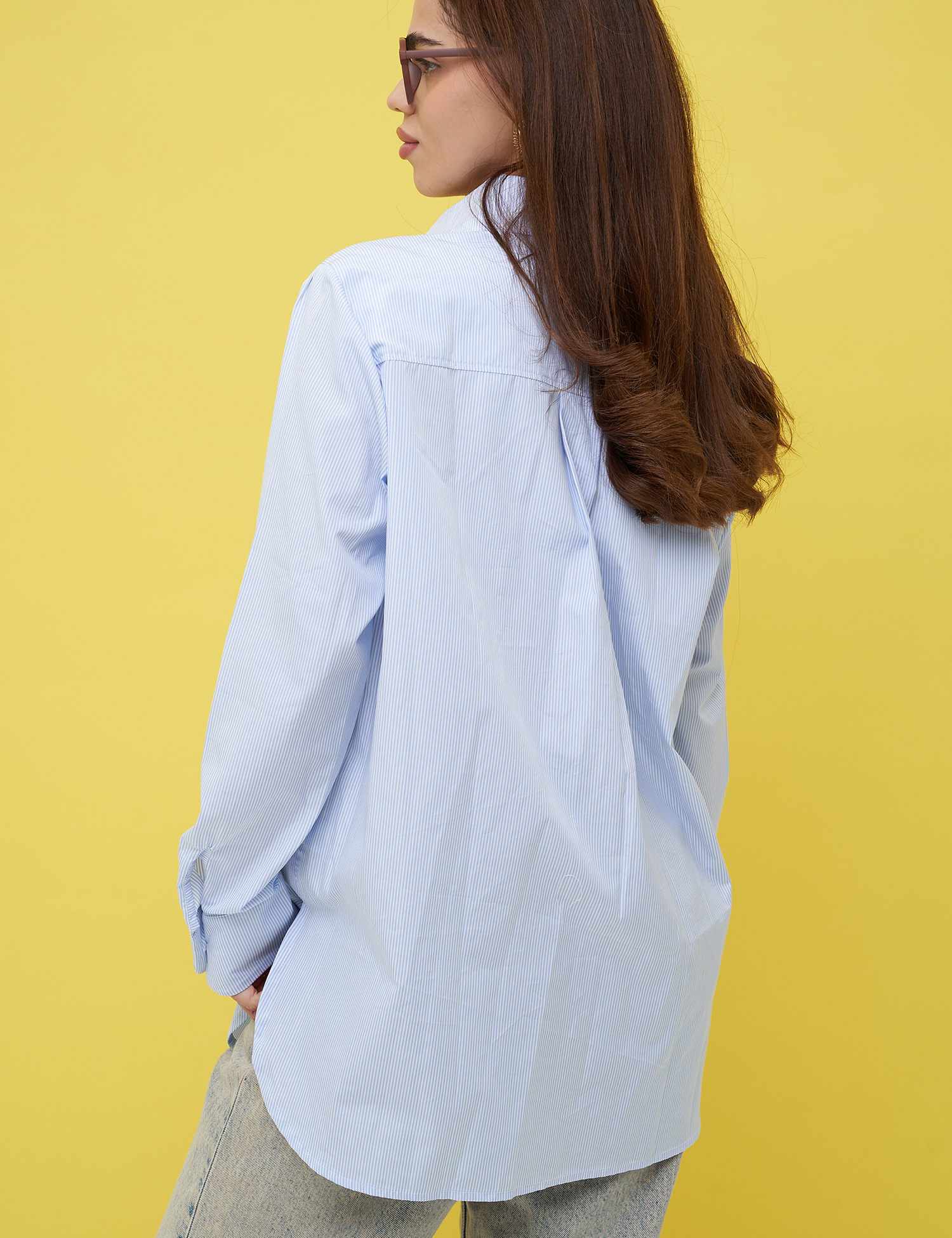 Картинка Сорочка блакитна з вишивкою