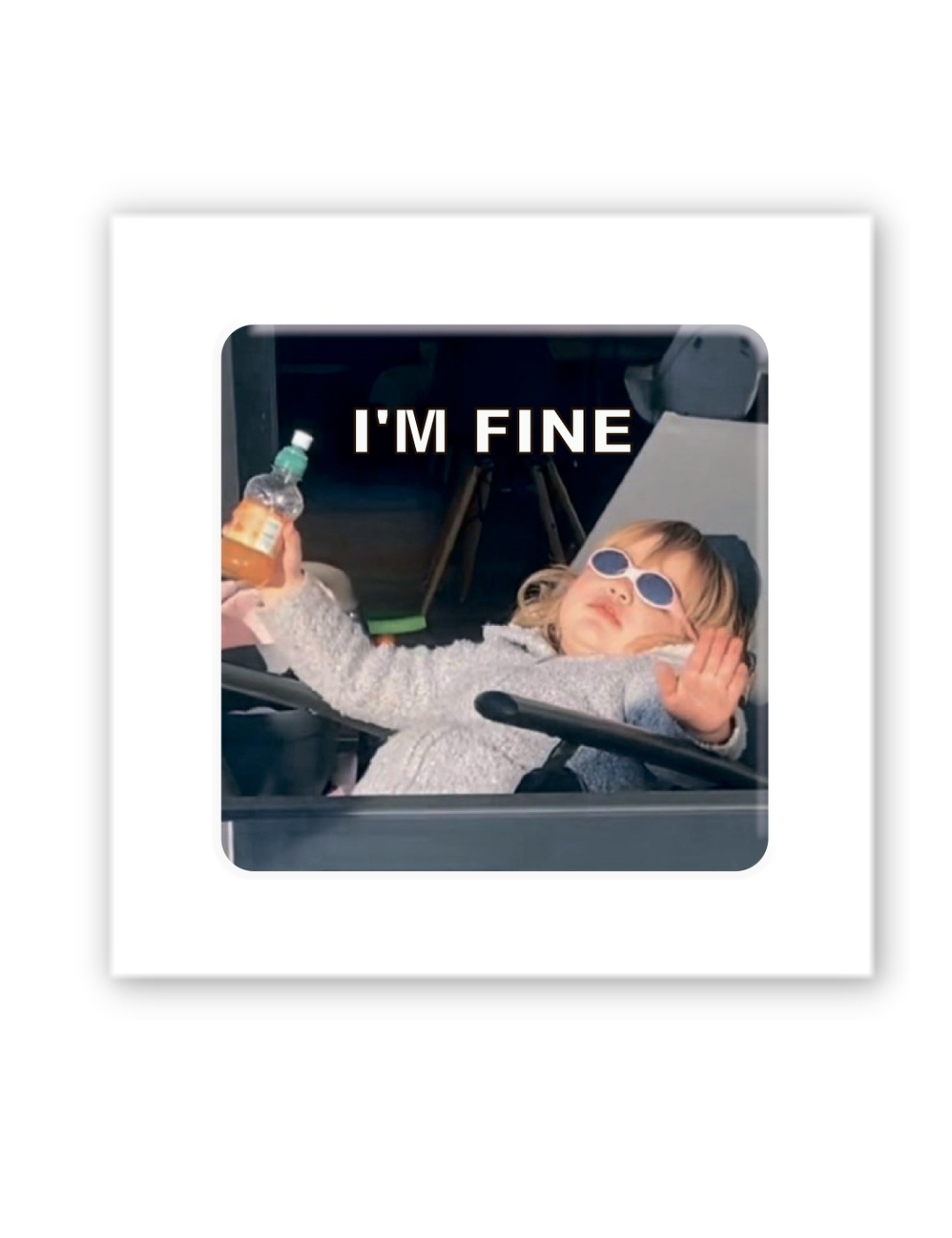 Картинка Об'ємна наліпка I'm fine