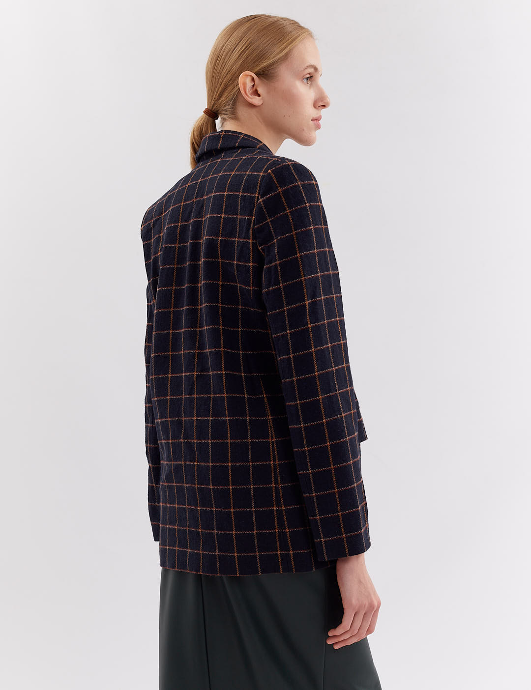 Картинка Піджак темно-синій з принтом