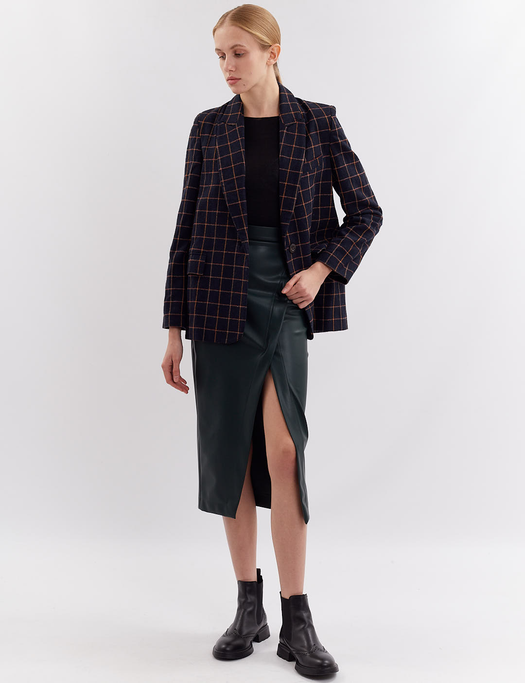 Картинка Піджак темно-синій з принтом