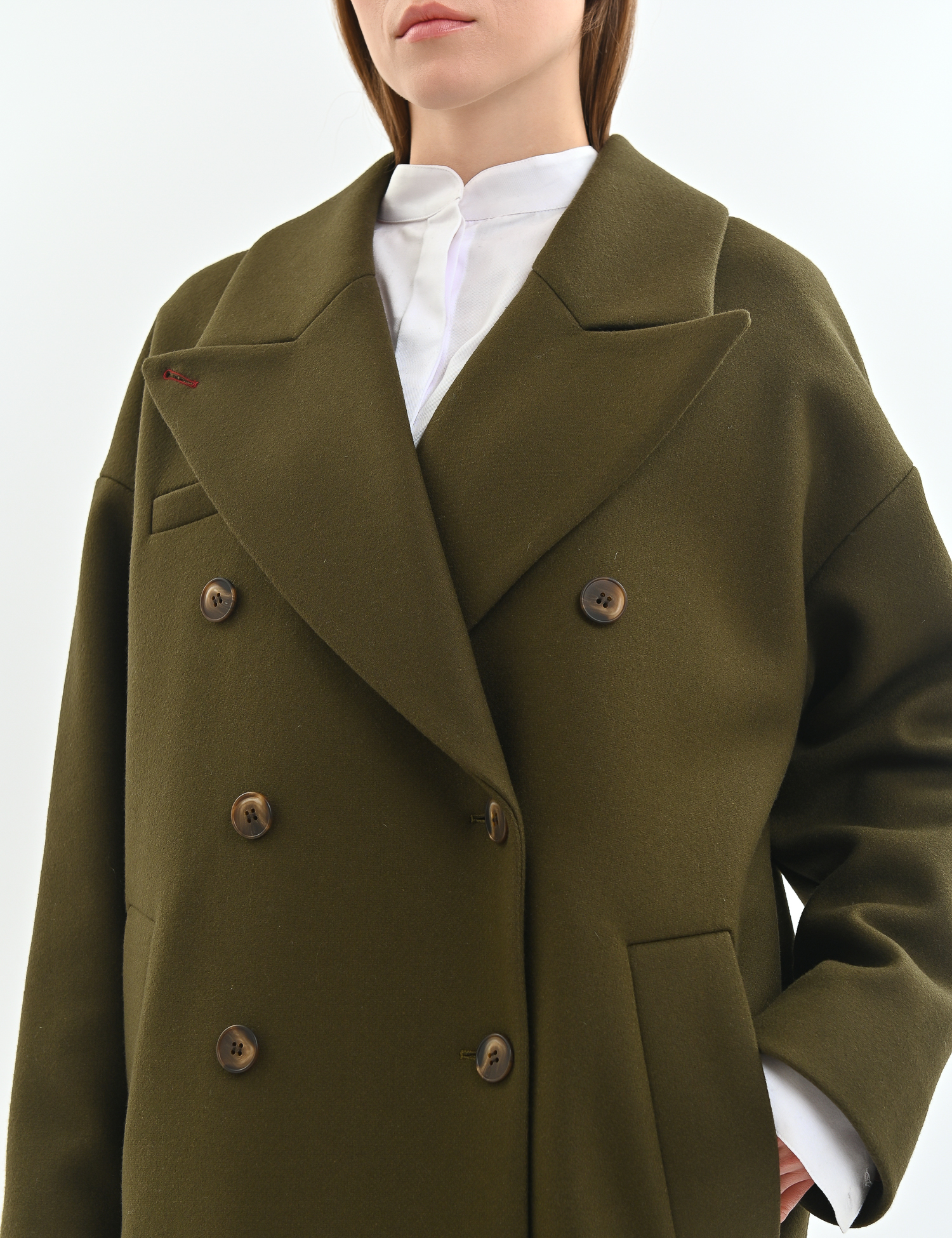 Картинка Пальто темно-зелене 