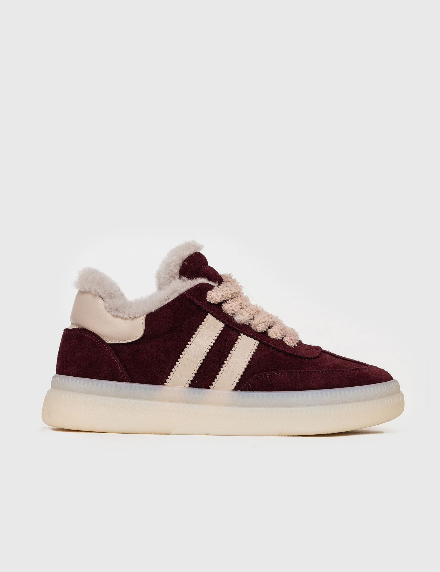 Картинка Кросівки бордові замшеві