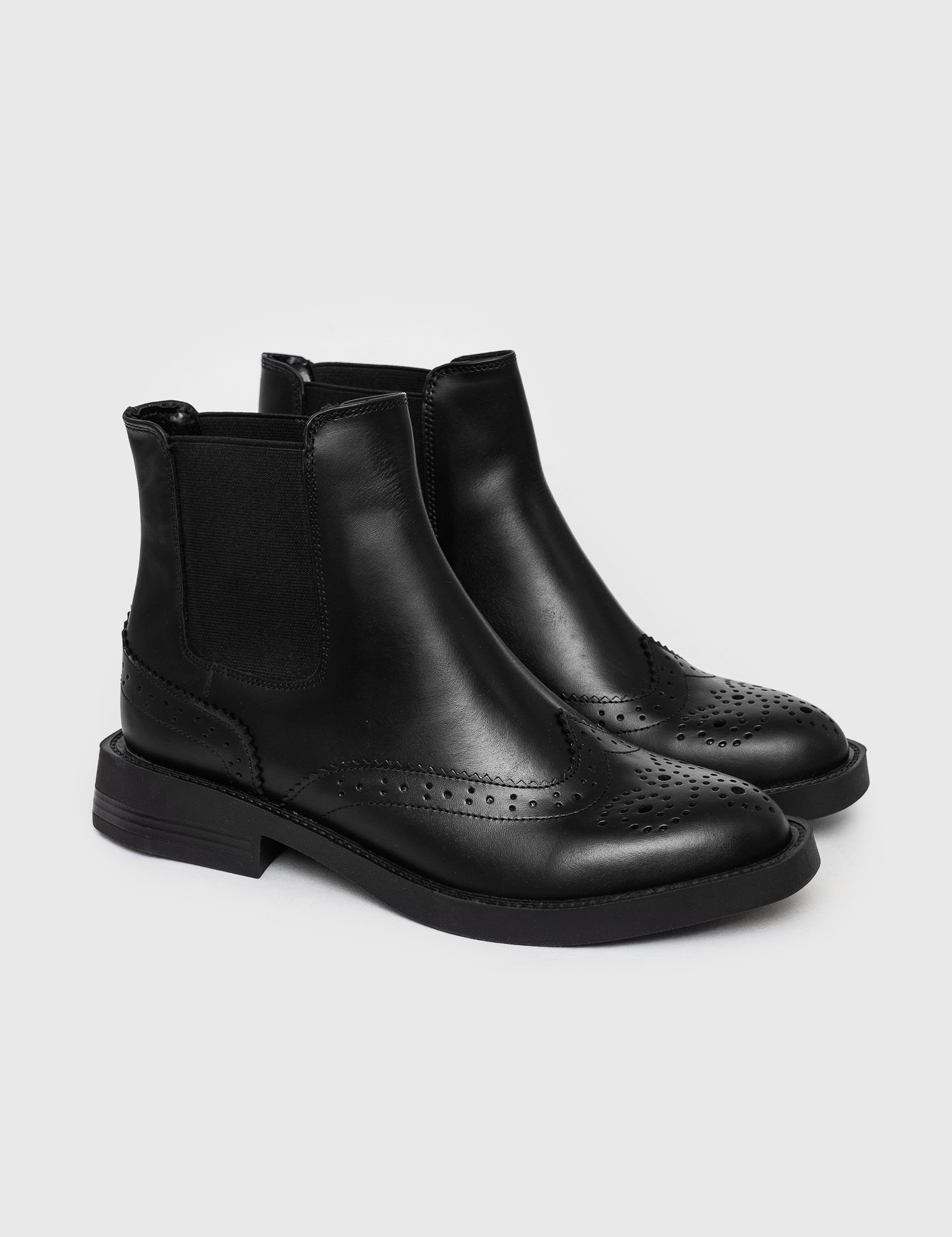 Картинка Черевики чорні шкіряні