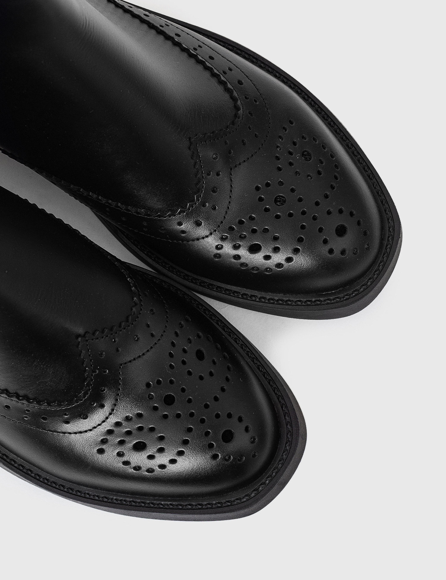 Картинка Черевики чорні шкіряні