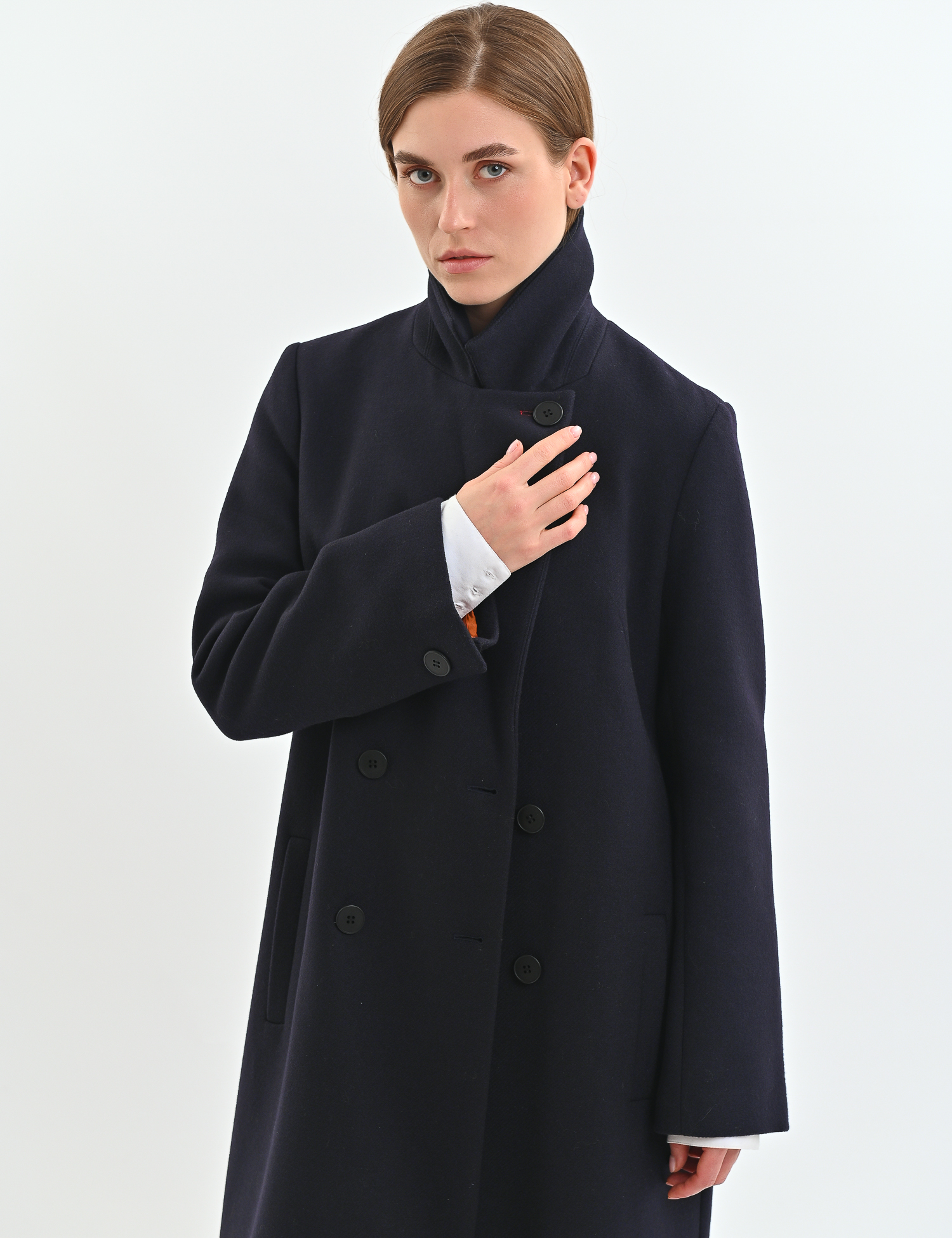 Картинка Пальто темно-синє