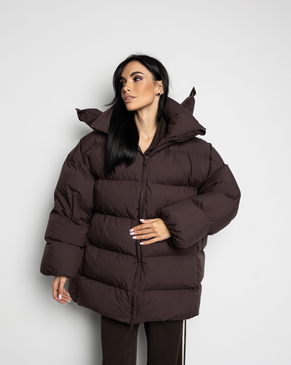 Картинка Пуховик коричневий