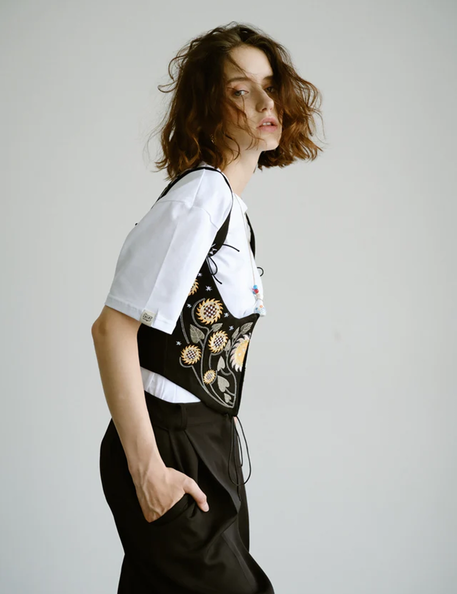 Картинка Корсет "Соняшник" чорний