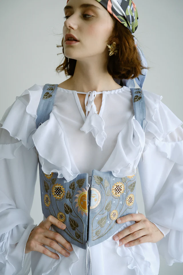 Картинка Корсет блакитний