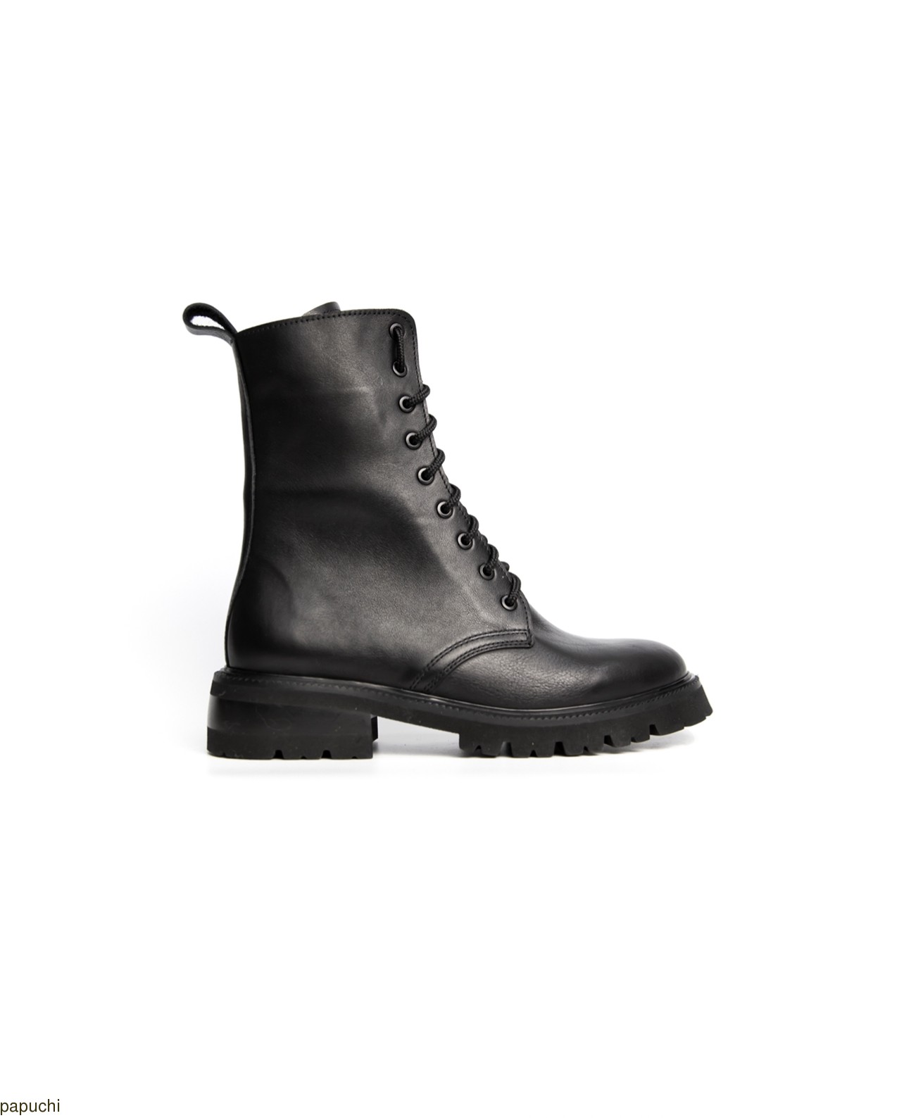 Картинка Черевики чорні шкіряні