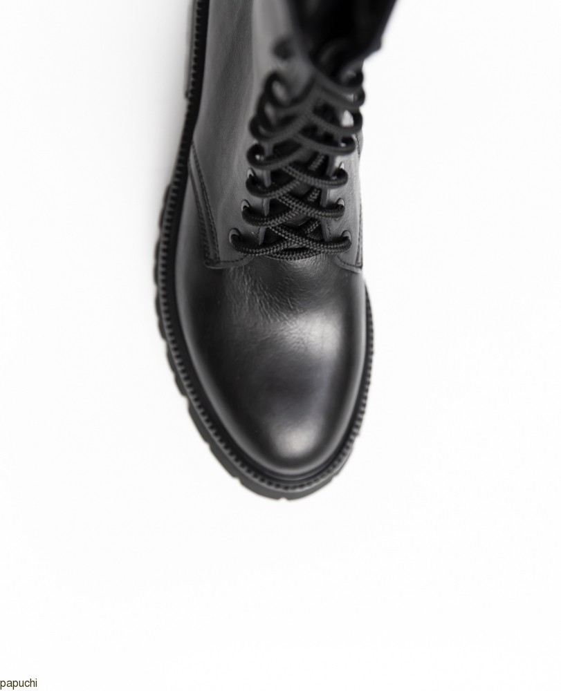 Картинка Черевики чорні шкіряні