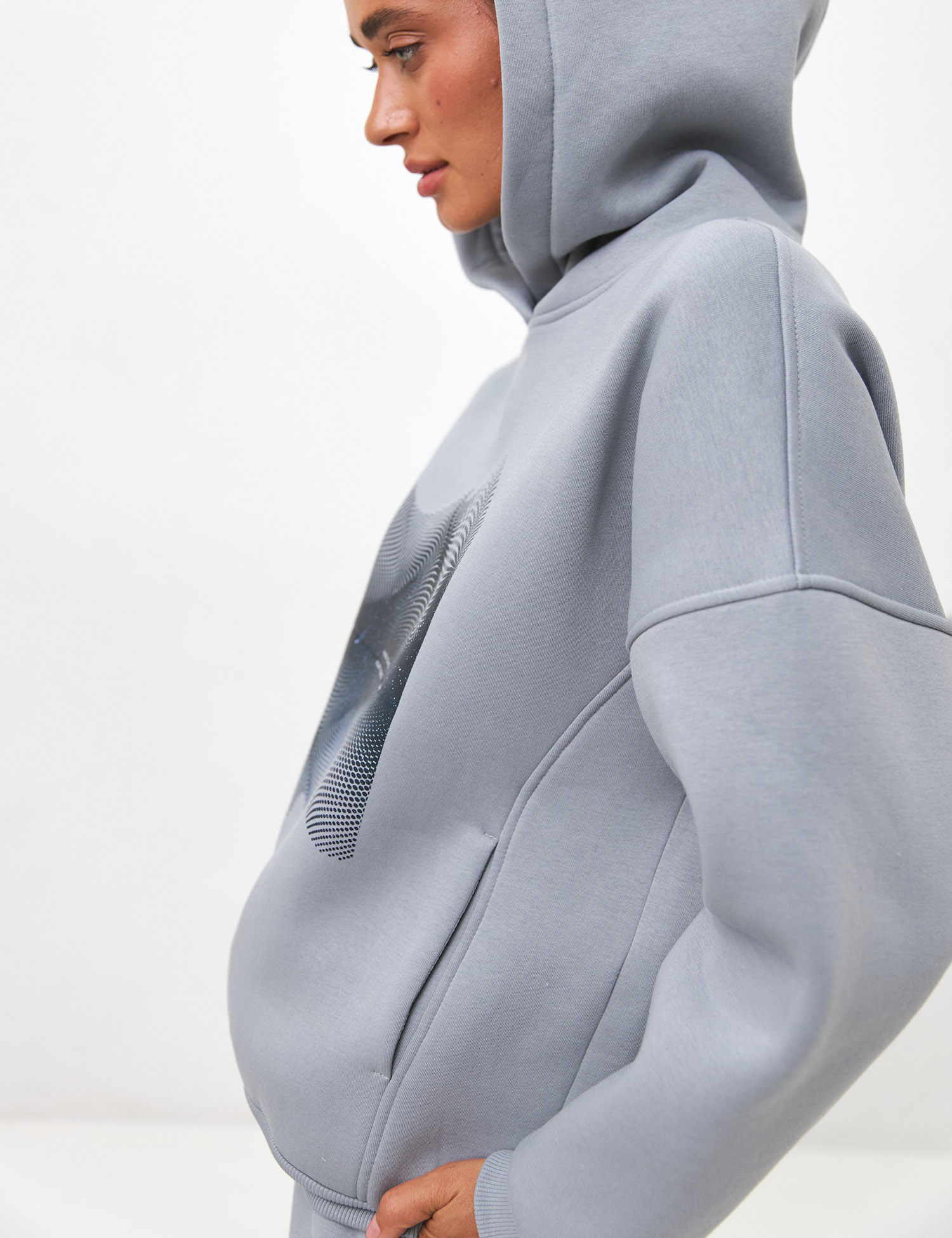 Картинка Худі сіре з принтом