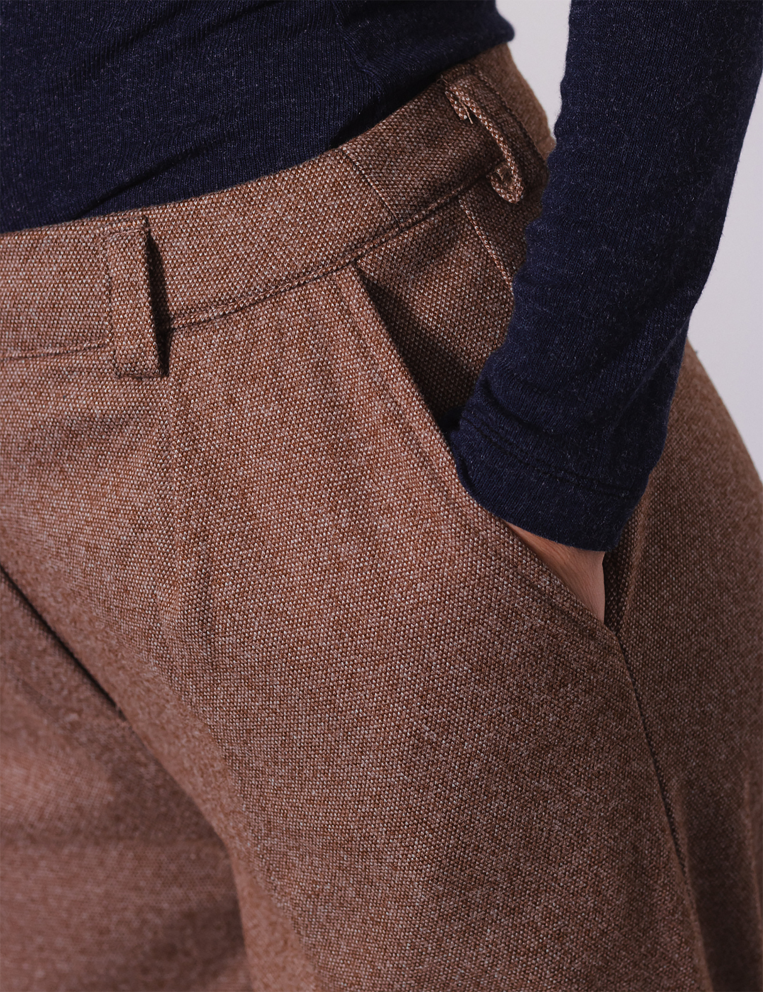 Картинка Теплі твідові брюки на основі вовни