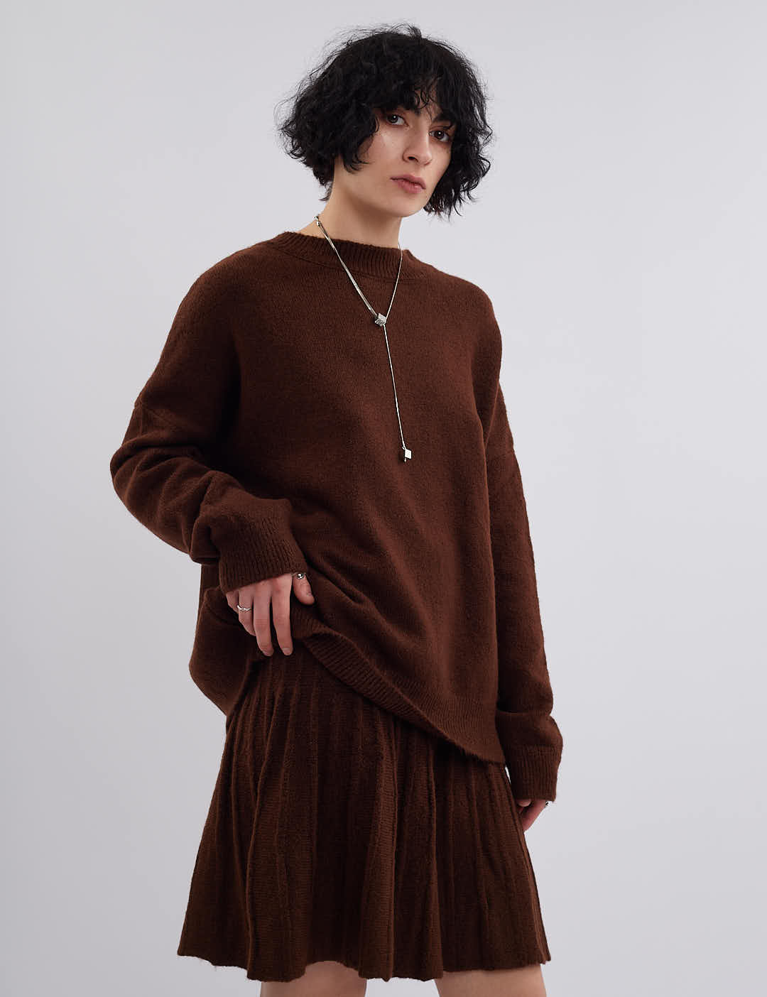 Картинка Костюм темно-коричневий