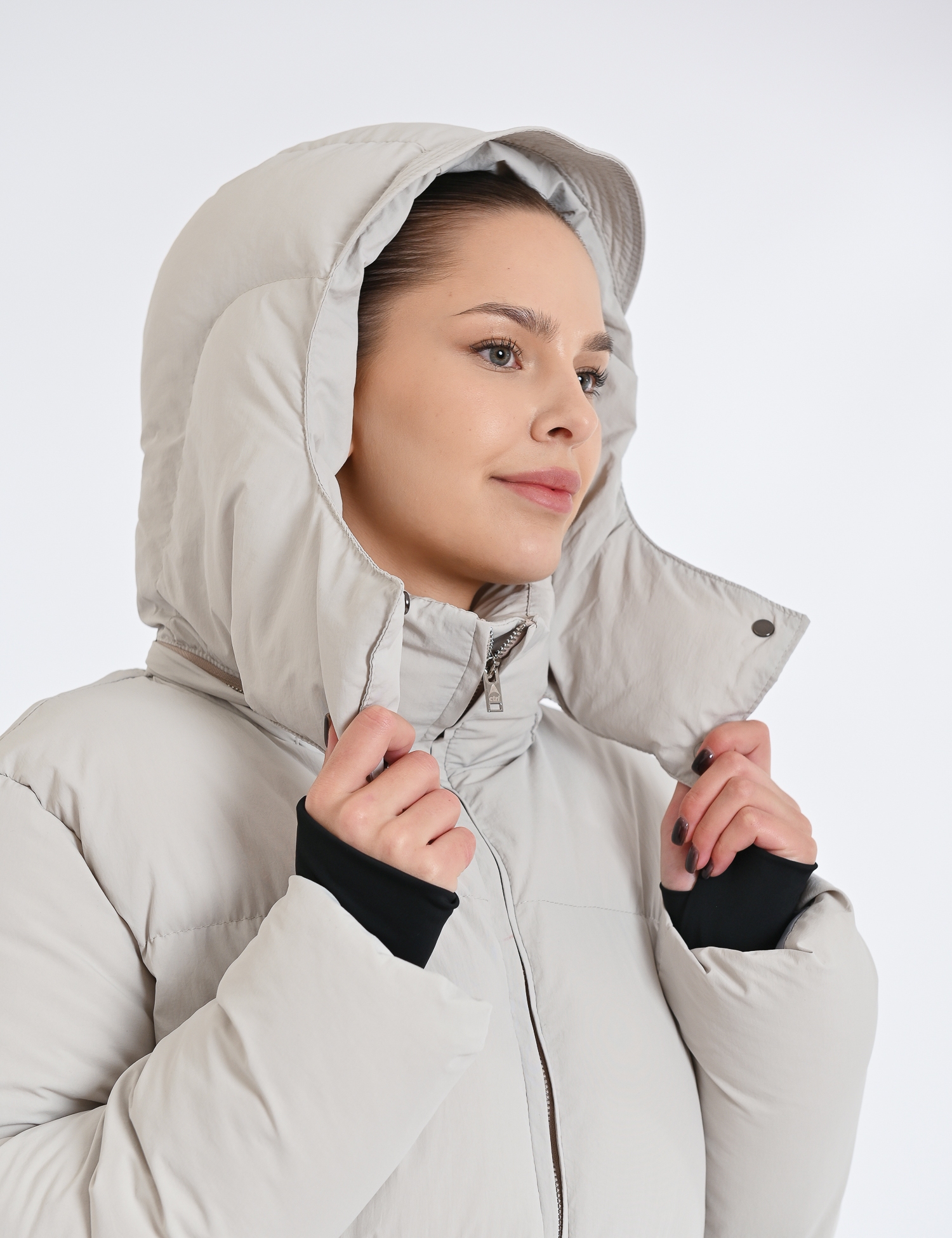 Картинка Пуховик світло-сірий