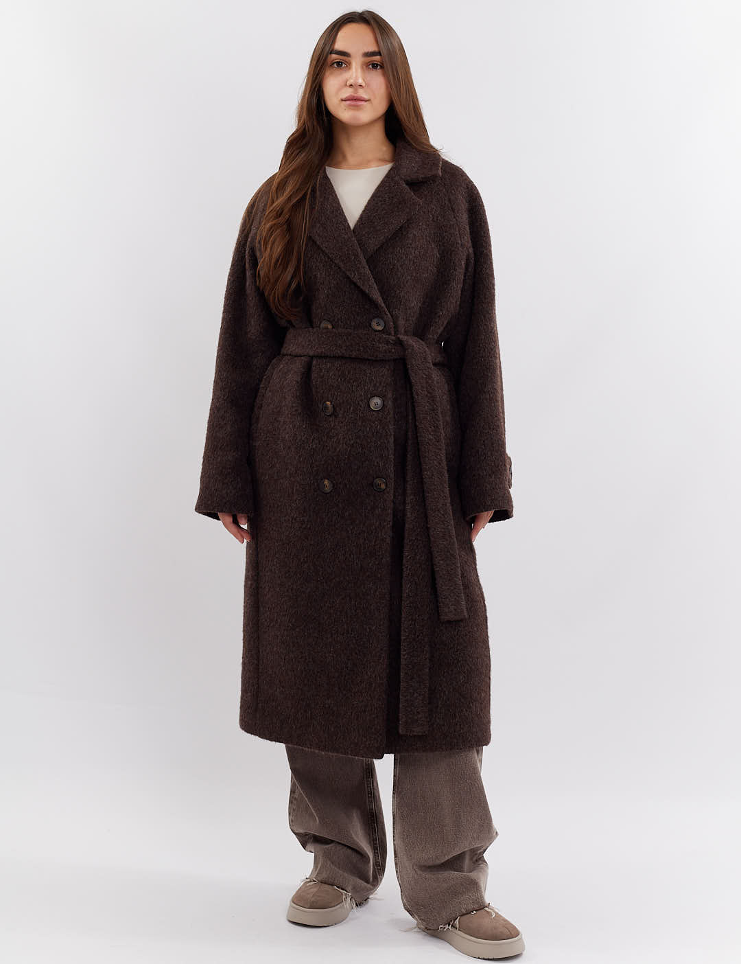 Картинка Пальто коричневе