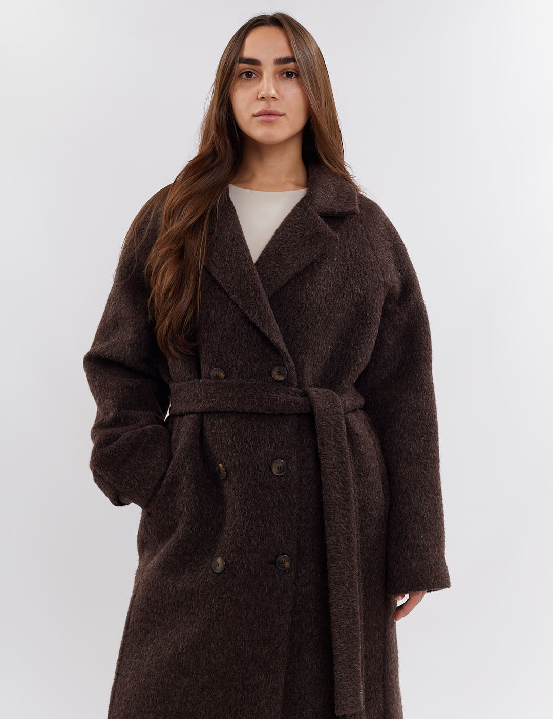 Картинка Пальто коричневе