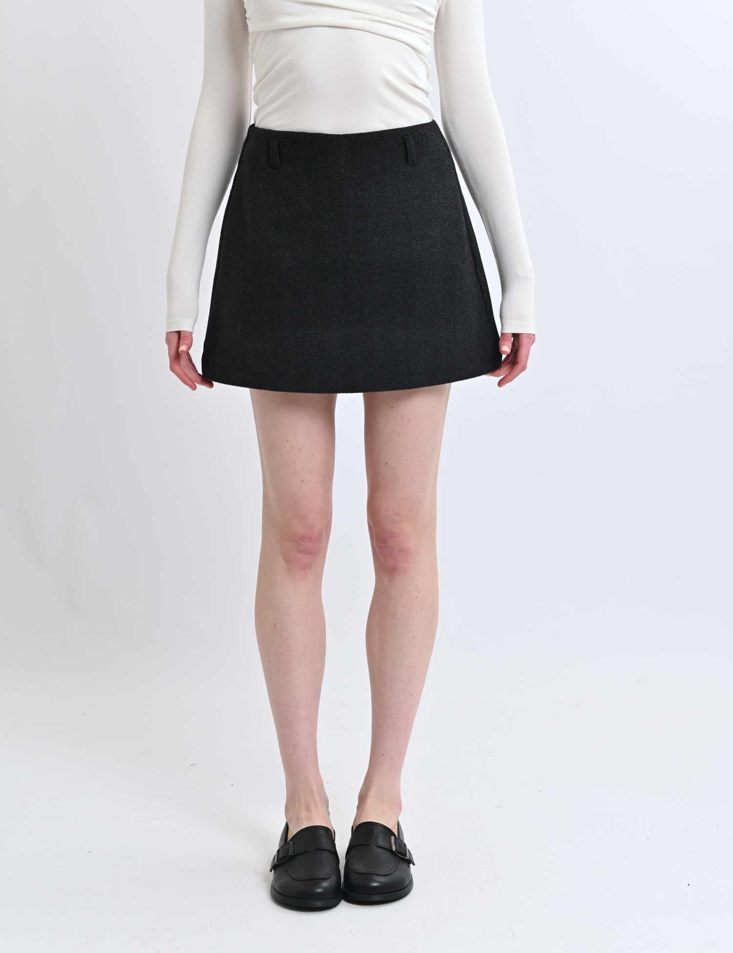 Картинка Шорти-спідниця темно-сірі