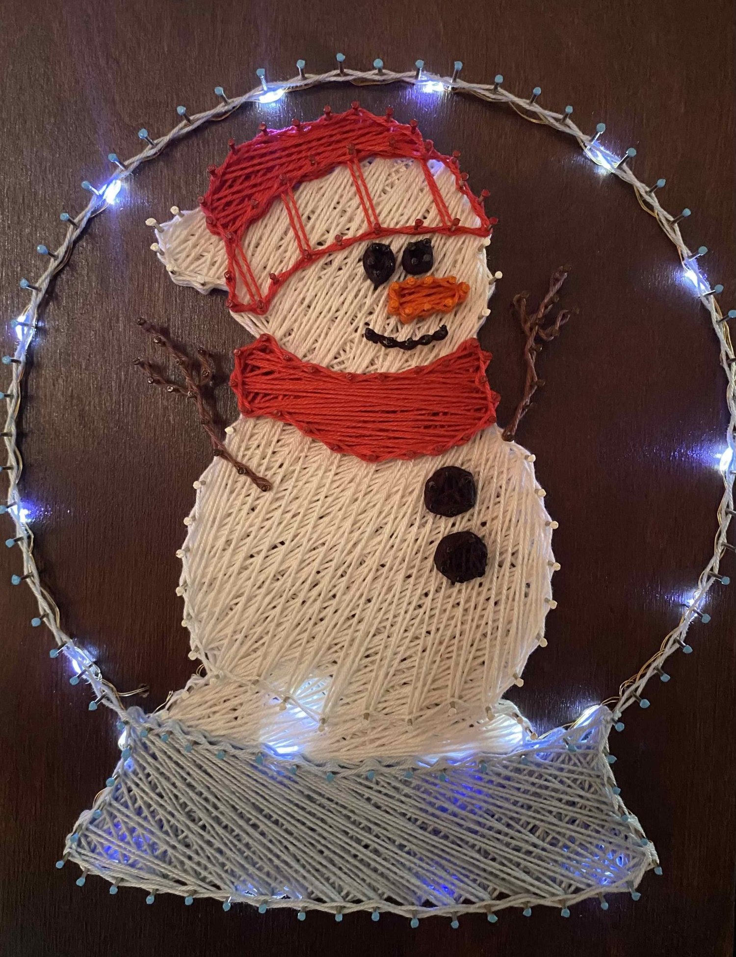 Картинка Набір для творчості String Art Сніговик
